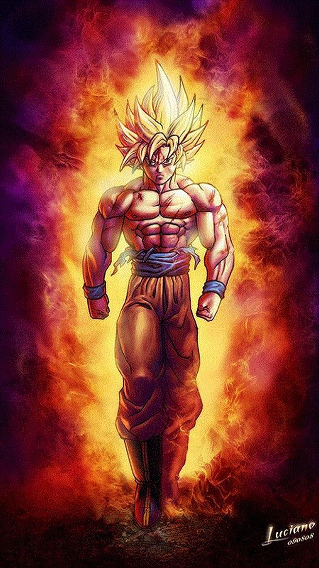 1080x1920 Best Goku Super Saiyan Wallpaper iPhone 3D iPhone Wallpaper, Phone