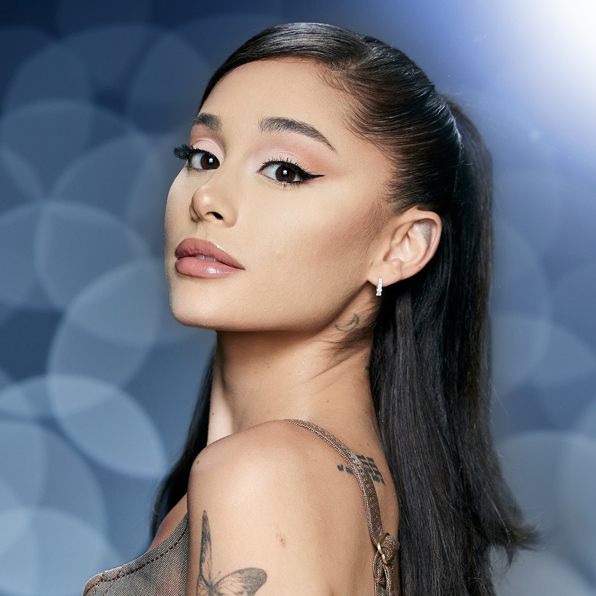 1180x1180 Ariana Grande Goes Vintage With Blonde Pigtails And Bangs For '60s Inspired Photohoot, Phone