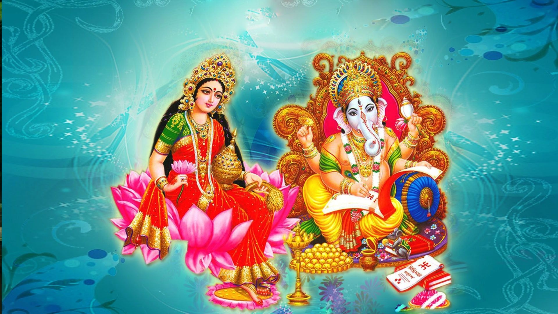 1920x1080 Laxmi Ganesh 3D Image Wallpaper Photo. Goddess Maa Lakshmi, Desktop