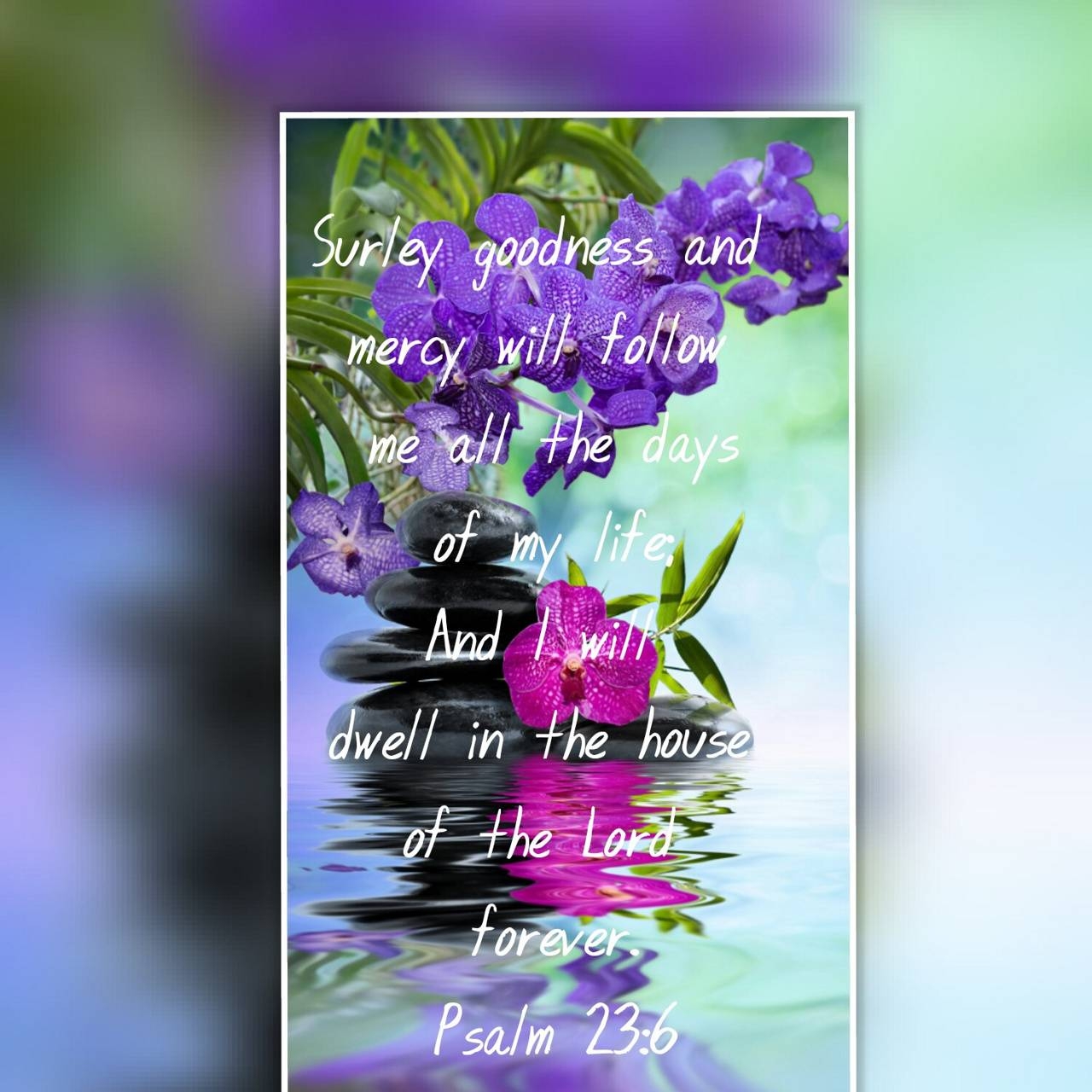 1280x1280 Psalm 23 wallpaper, Phone