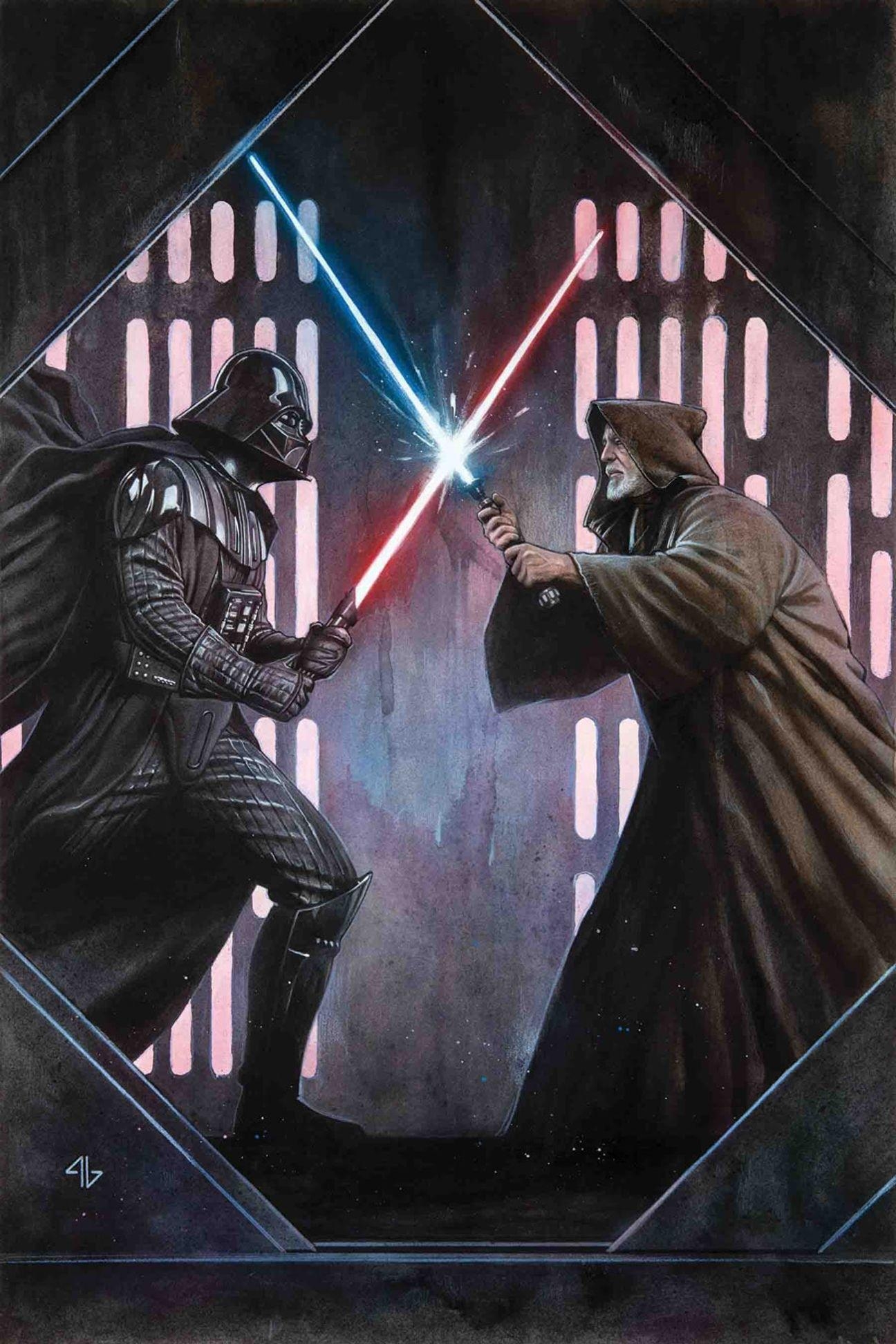 1300x1950 Obi Wan vS Darth Vador Star Wars ep IV. Star wars comics, Star, Phone