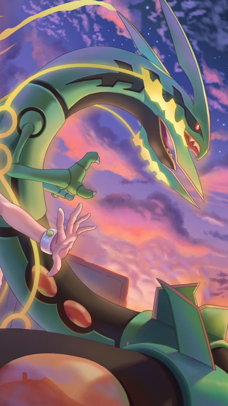 750x1340 Pokemon Rayquaza Wallpaper iPhone HD Wallpaper, Phone