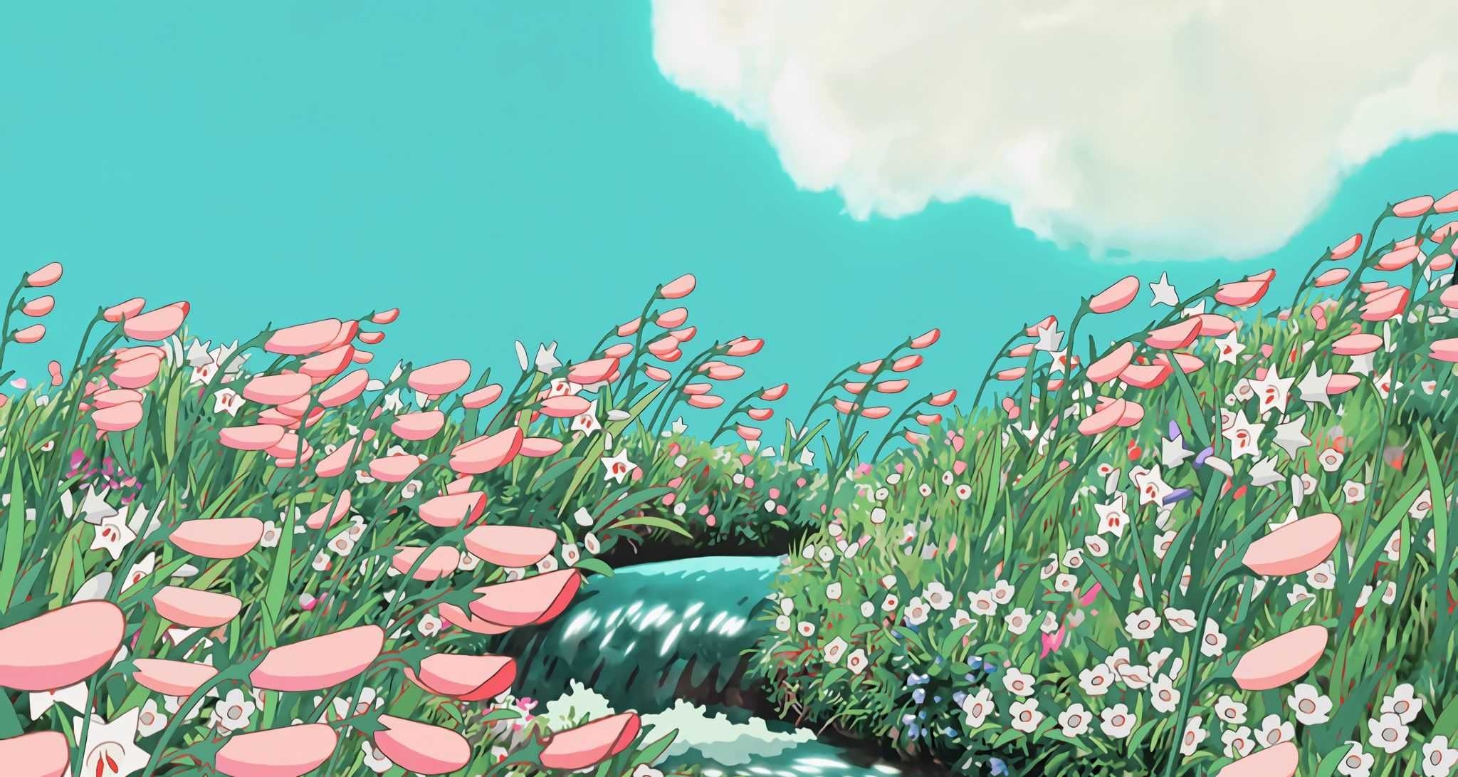 2050x1100 Studio Ghibli Wallpaper, Desktop