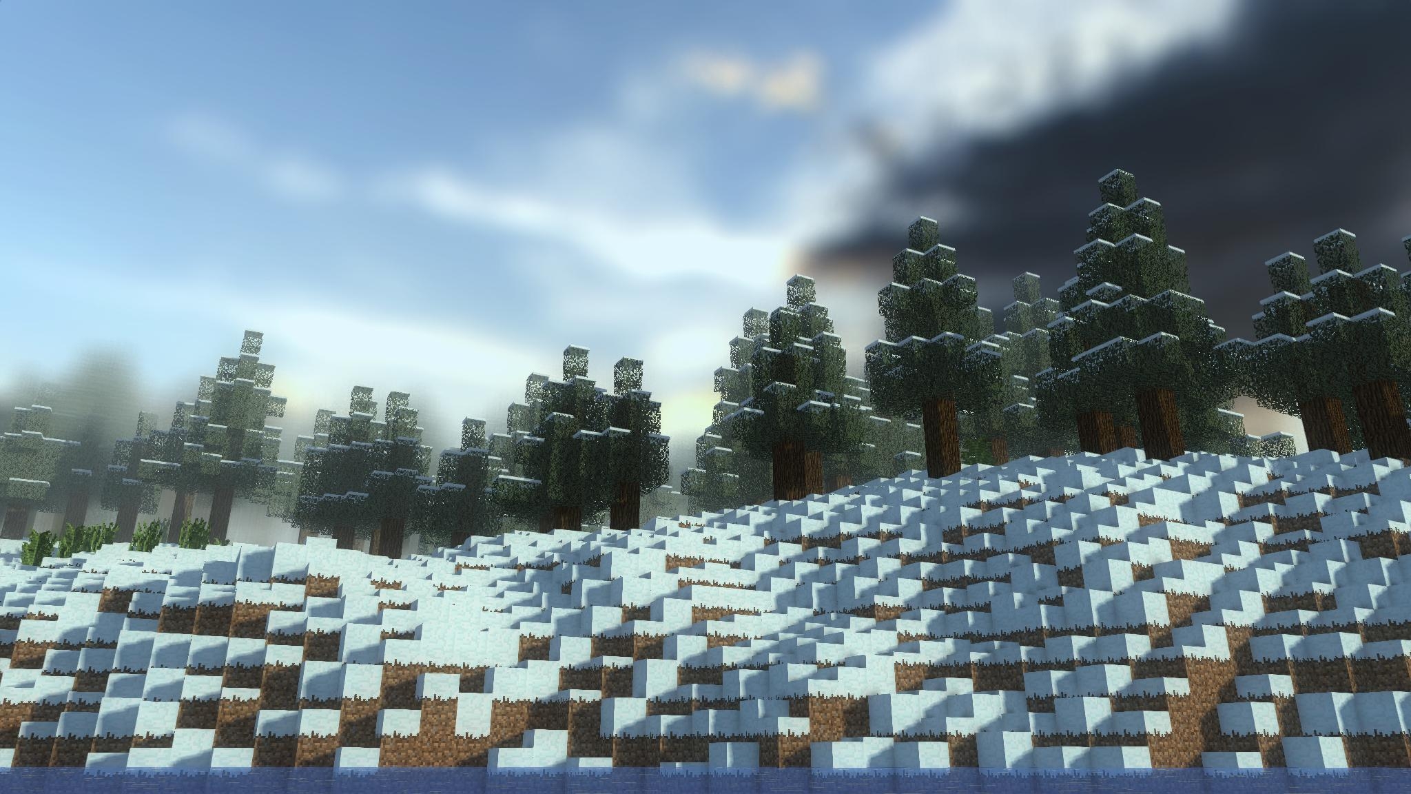 2050x1160 Minecraft Winter Wallpaper Free Minecraft Winter Background, Desktop