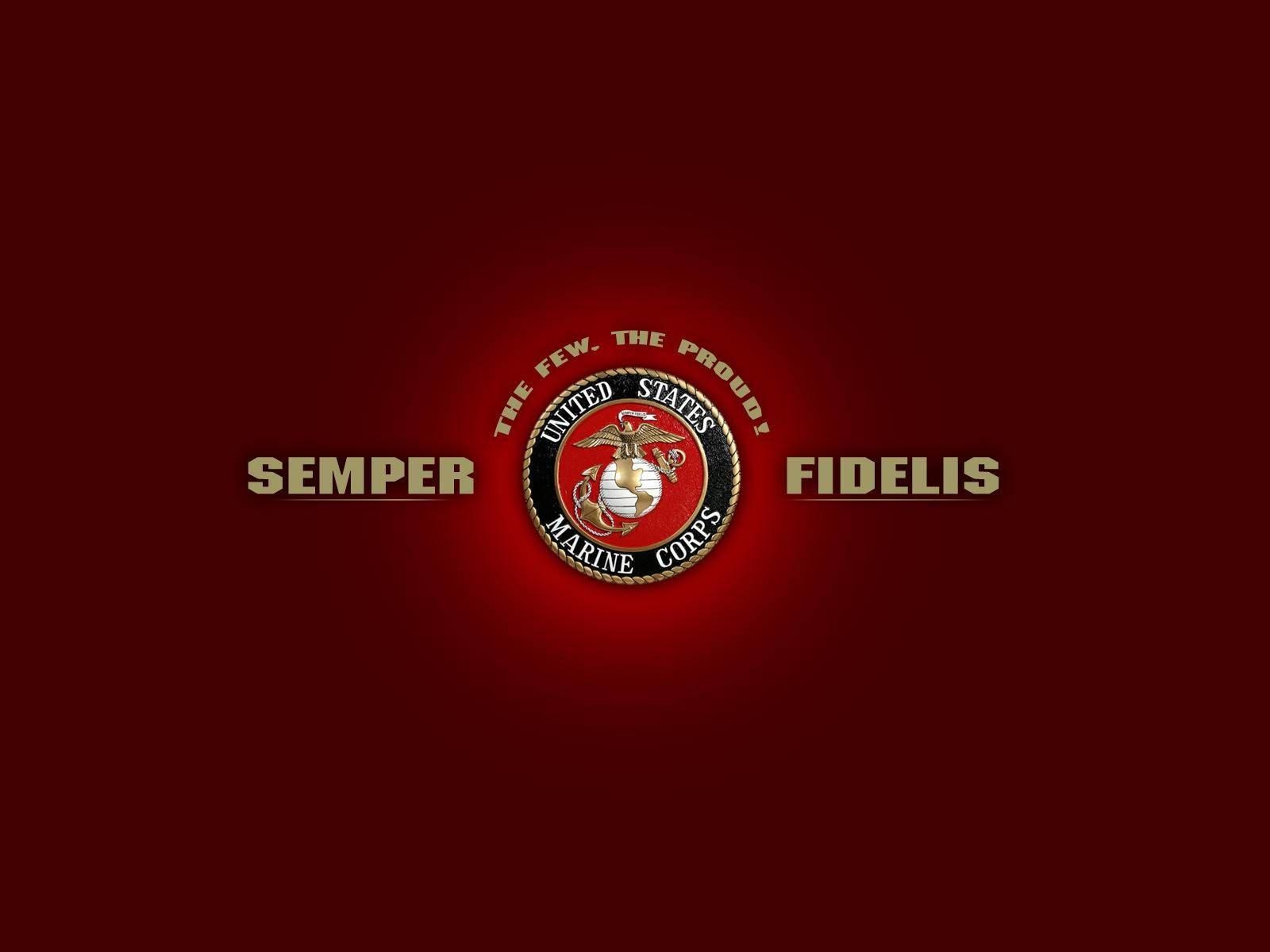 1600x1200 Usmc Logo In Black Background Taken From US Marine Corps Wallpaper, Desktop