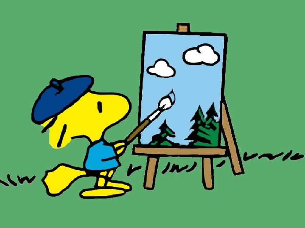 1030x770 Woodstock, the artist. Snoopy & the Peanuts Gang, Desktop