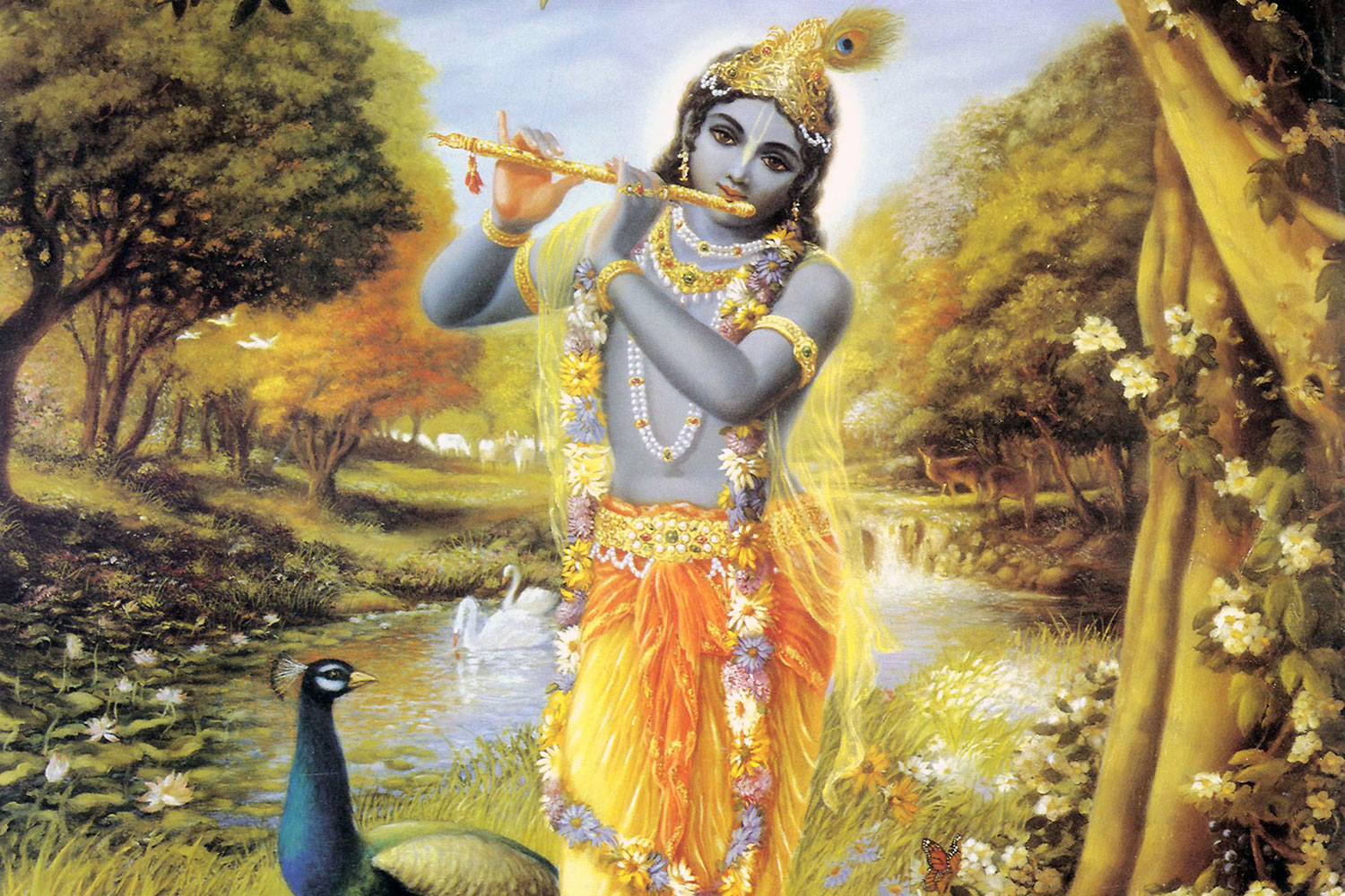 1500x1000 Krishna Flute. Print A Wallpaper, Desktop