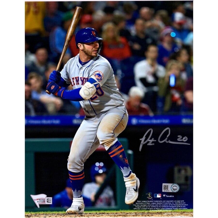 900x900 Autographed New York Mets Pete Alonso Fanatics Authentic 8'' x 10'' Hitting Photograph, Phone