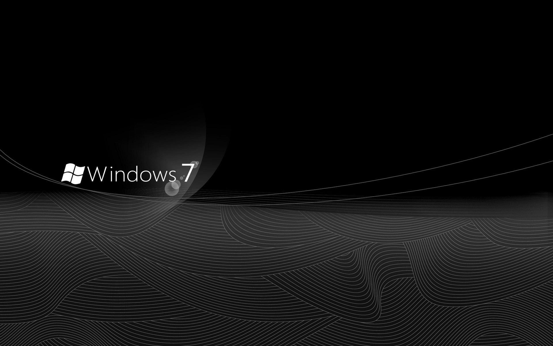 1920x1200 Windows 7 Elegant black Desktop Wallpaper. Desktop wallpaper background, Windows wallpaper, Dark wallpaper, Desktop