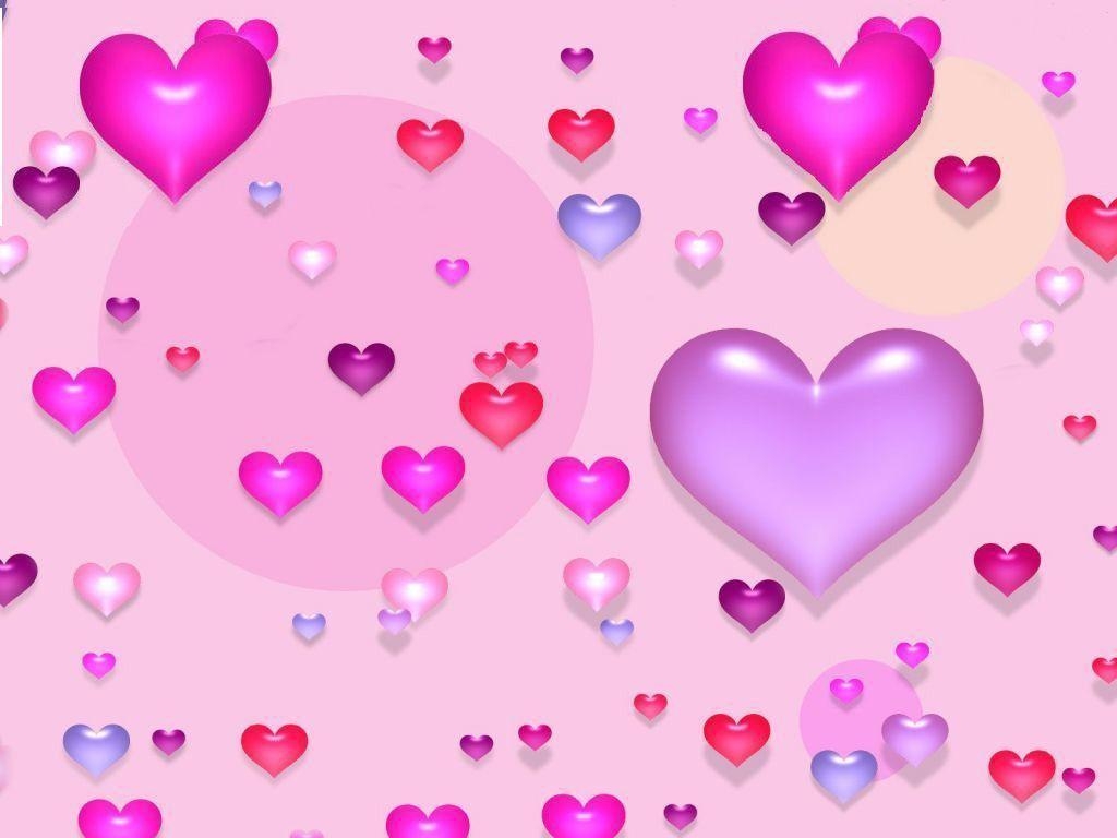 1030x770 Purple And Pink Hearts Wallpaper Image & Picture, Desktop