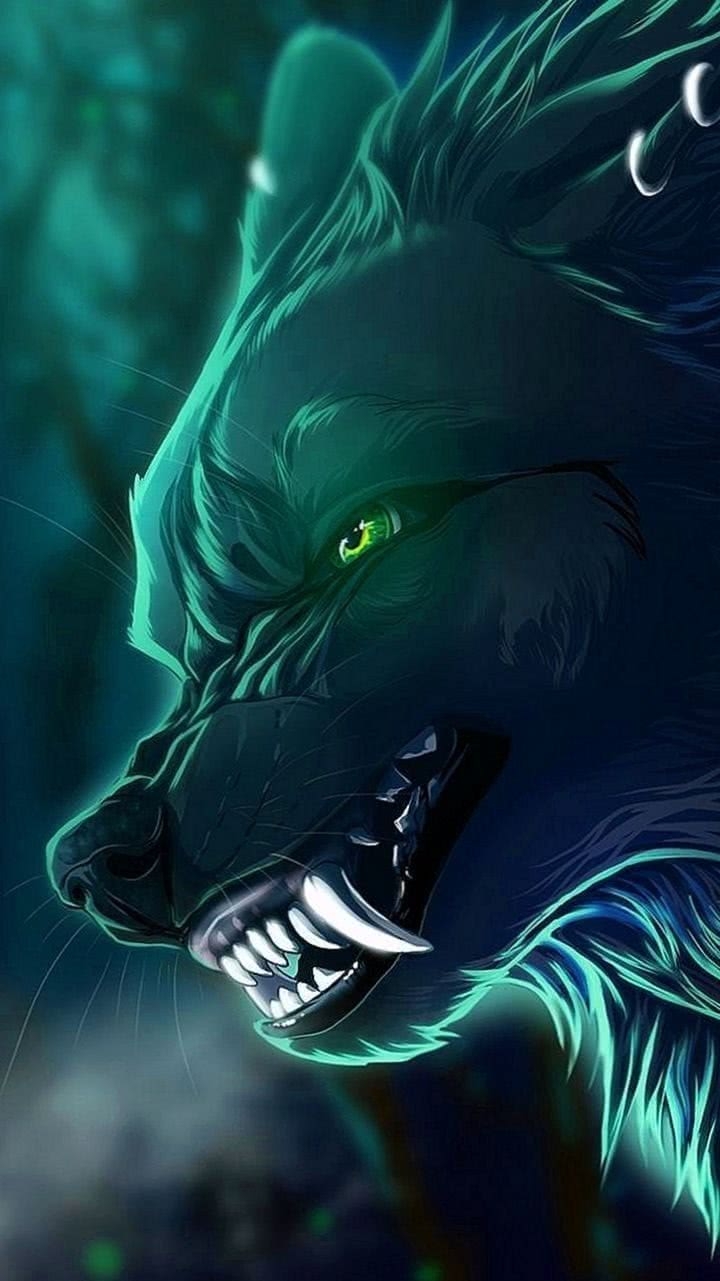 720x1290 Fantasy Wolf Wallpaper iPhone, Phone