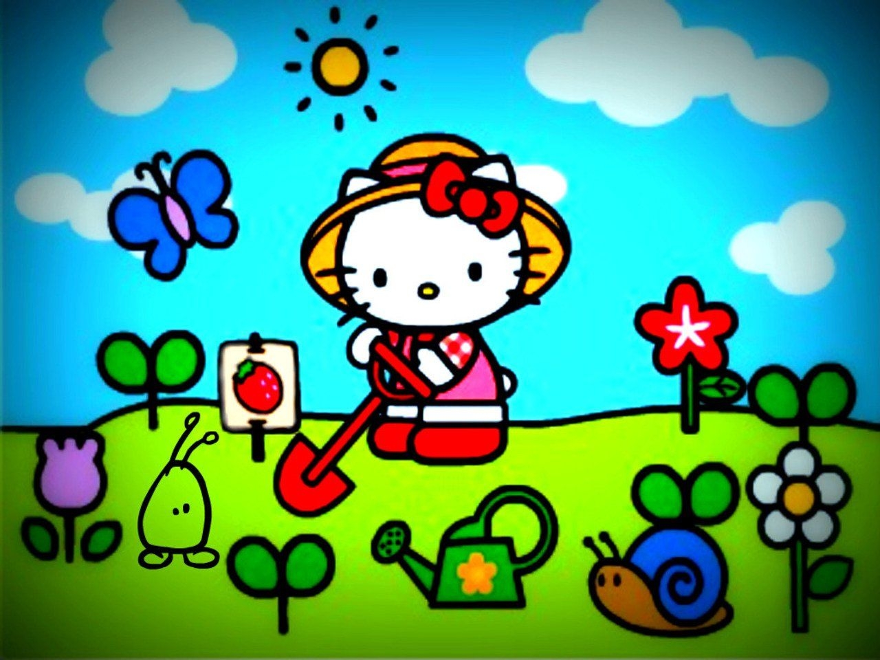 1280x960 Spring Hello Kitty HD Wallpaper, Desktop