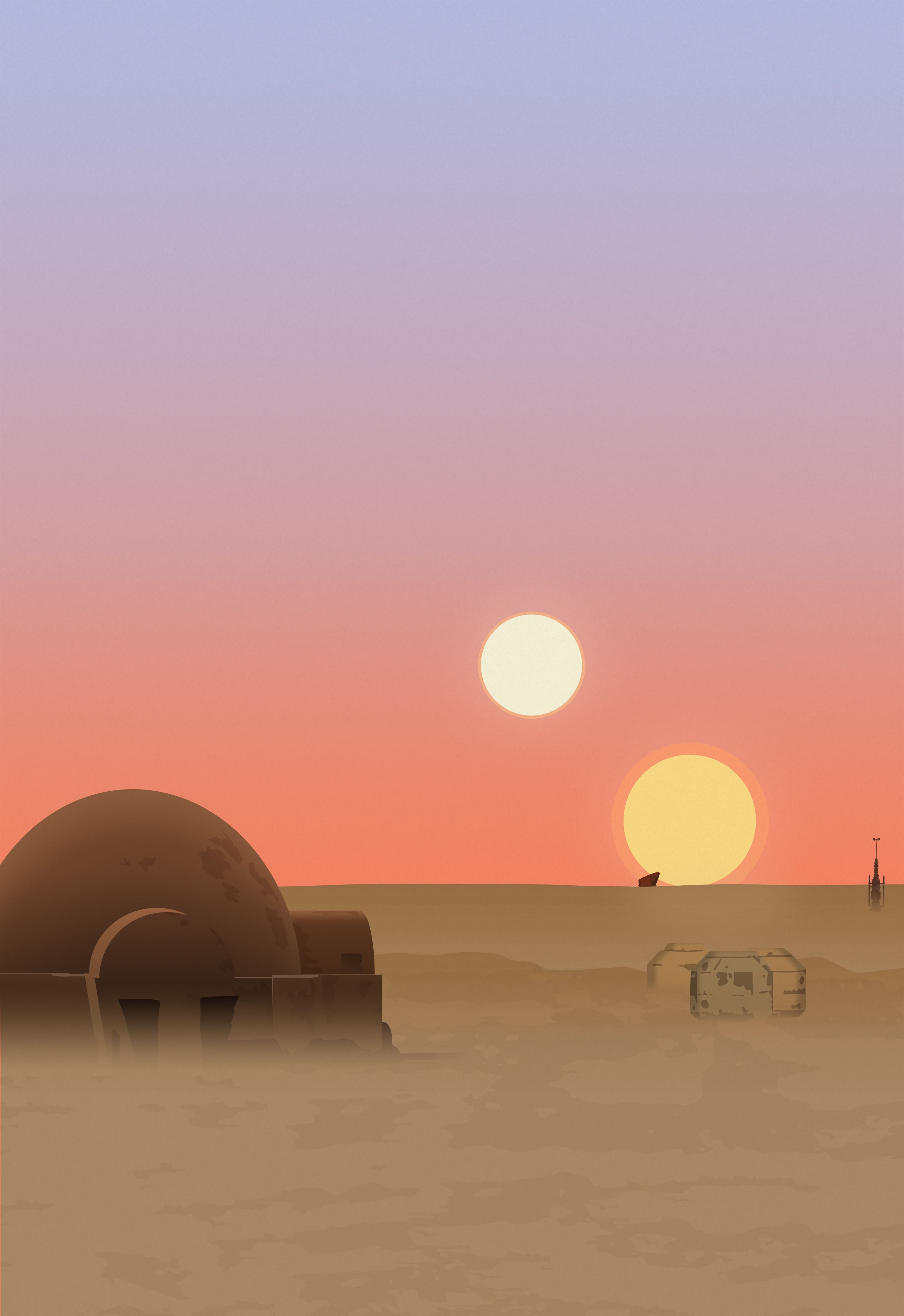 3000x4370 Star Wars Landscape Wallpaper. Star wars background, Star wars painting, Star wars wallpaper, Phone