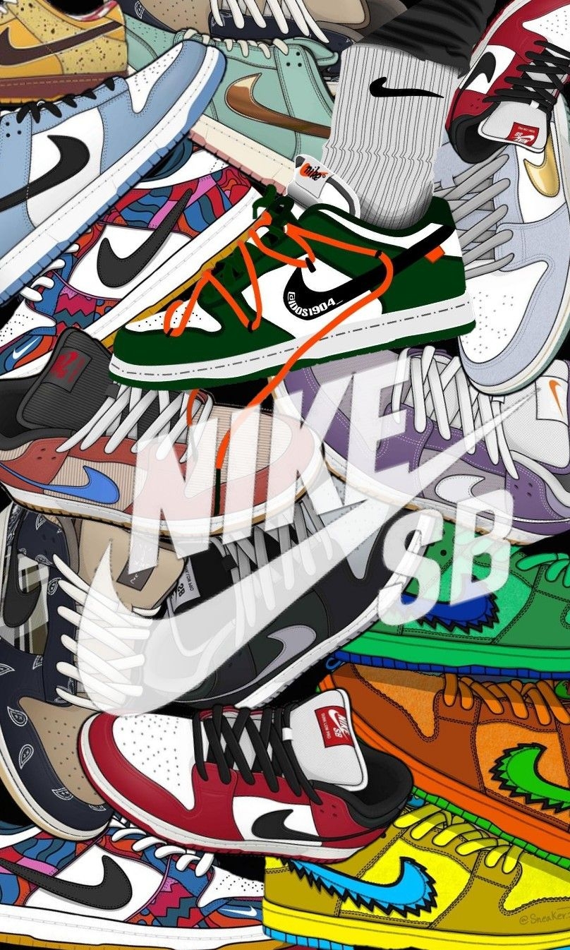 810x1350 Banner設計. Cool wallpaper cartoon, Nike art, Nike wallpaper, Phone