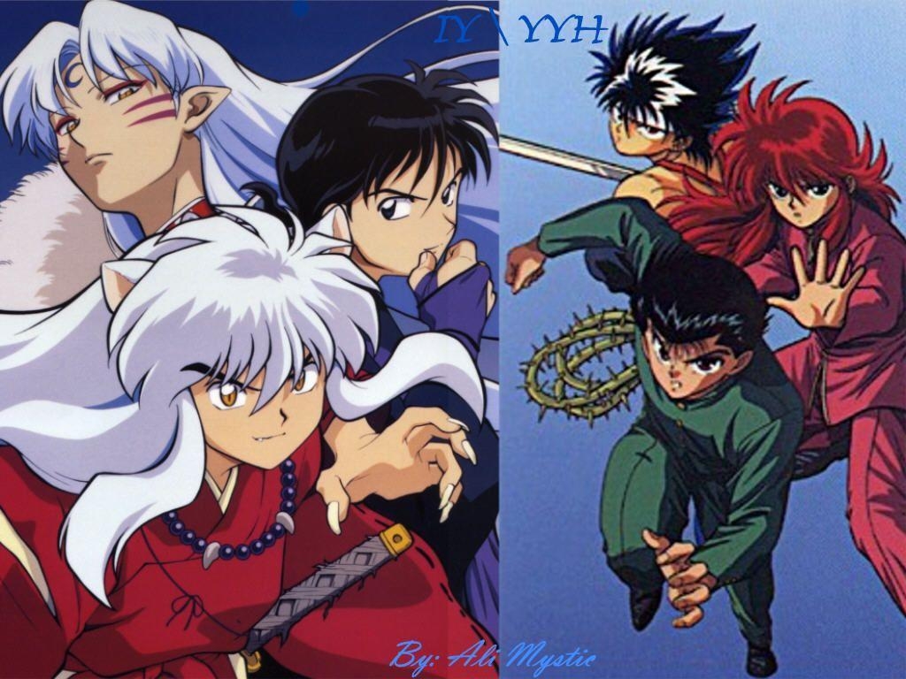 1030x770 Crossover Wallpaper: Inuyasha & Yu Yu Hakusho, Desktop