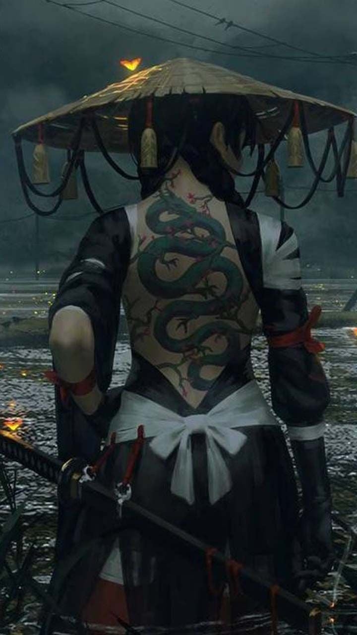 720x1280 Warrior Princess. Samurai art, Female samurai, Samurai artwork, Phone