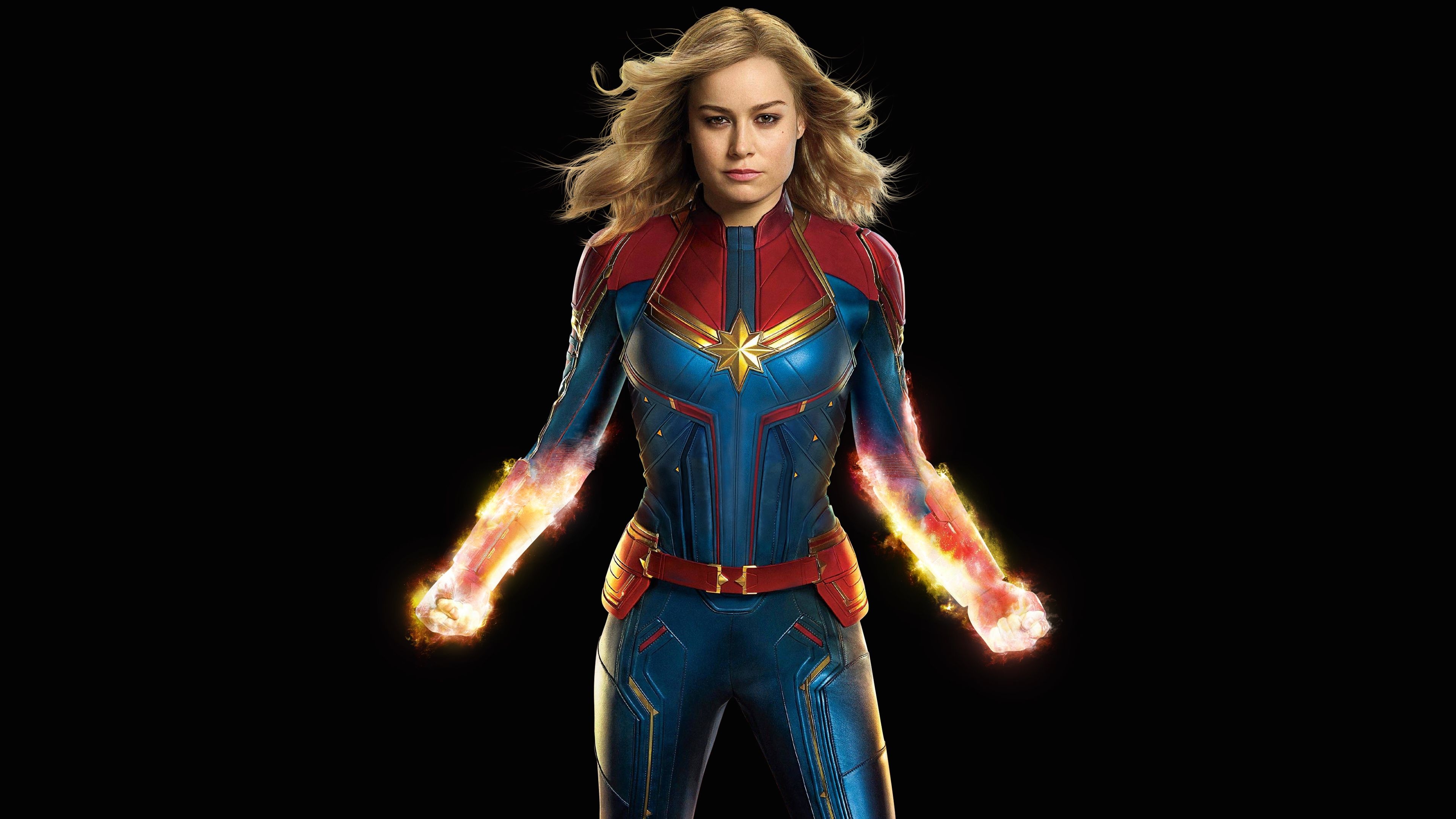 3840x2160 Free download Brie Larson as Captain Marvel 4K Wallpaper HD, Desktop