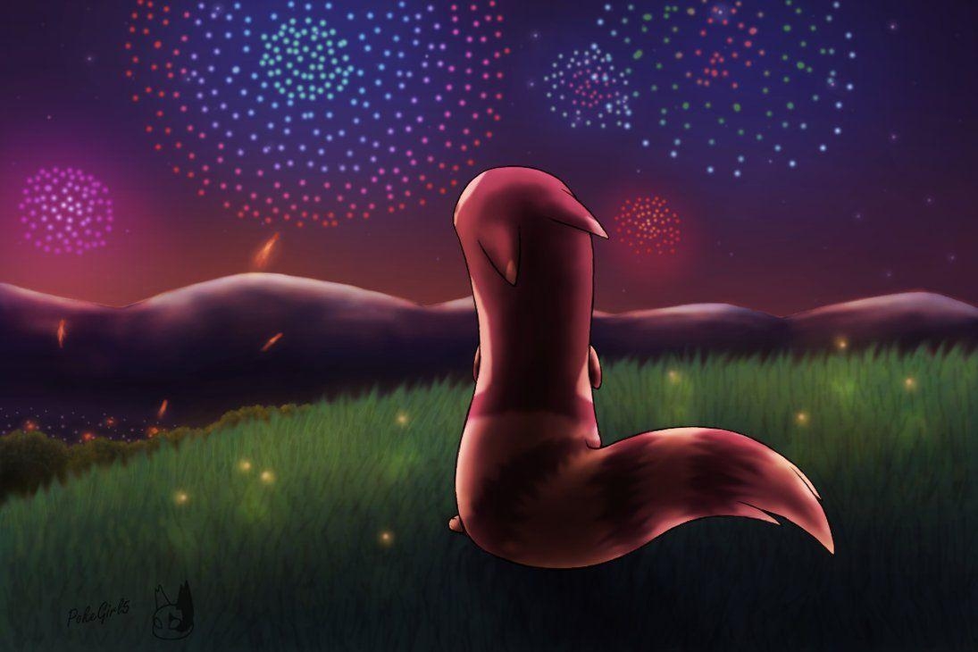 1100x730 It's a New Year, Furret, Desktop