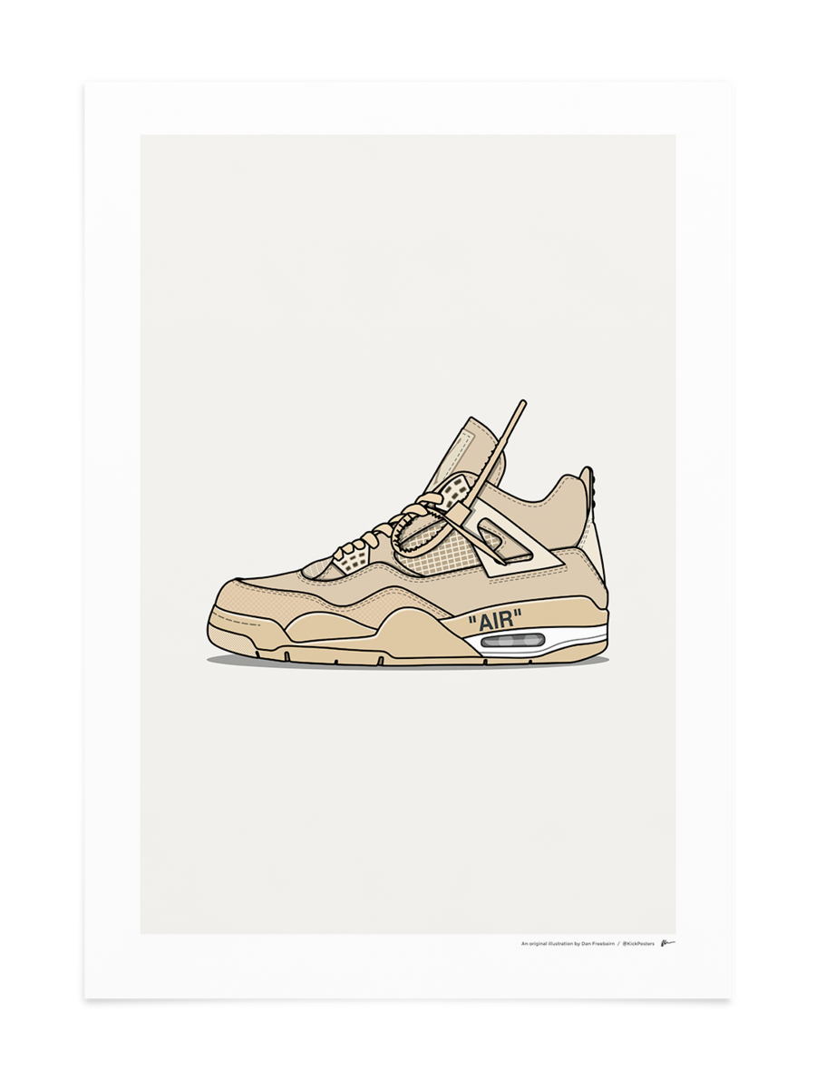 900x1210 Jordan 4 Off White. Jordan 4 Off White, Nike Art, Cute Easy Drawings, Phone