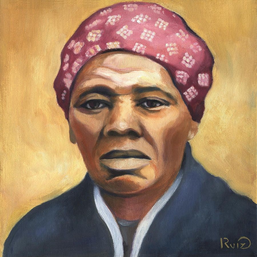 900x900 Harriet Tubman Painting By Linda Ruiz Lozito, Phone