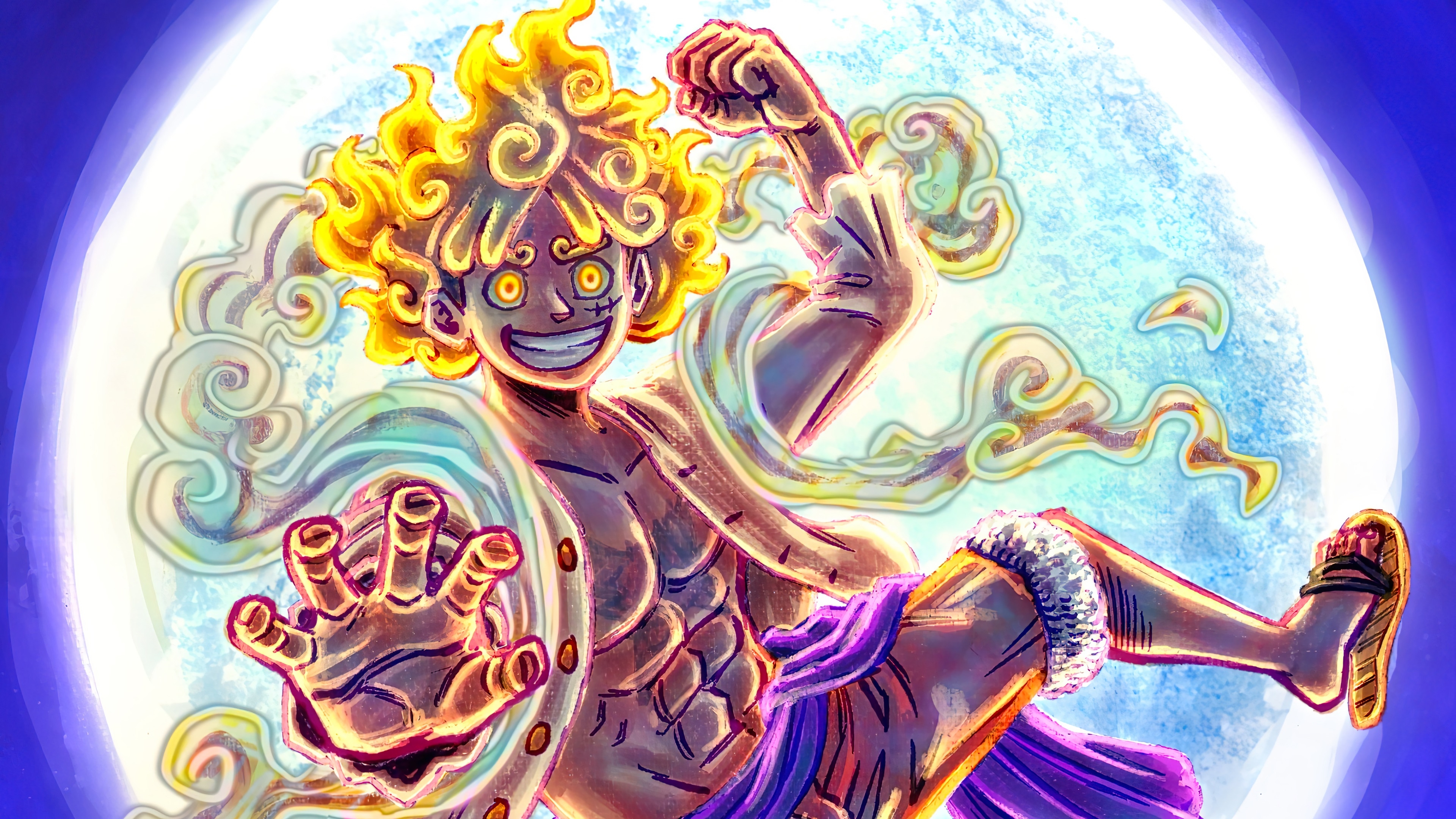 3840x2160 luffy, sun god, nika, gear one piece, 4k Gallery HD Wallpaper, Desktop