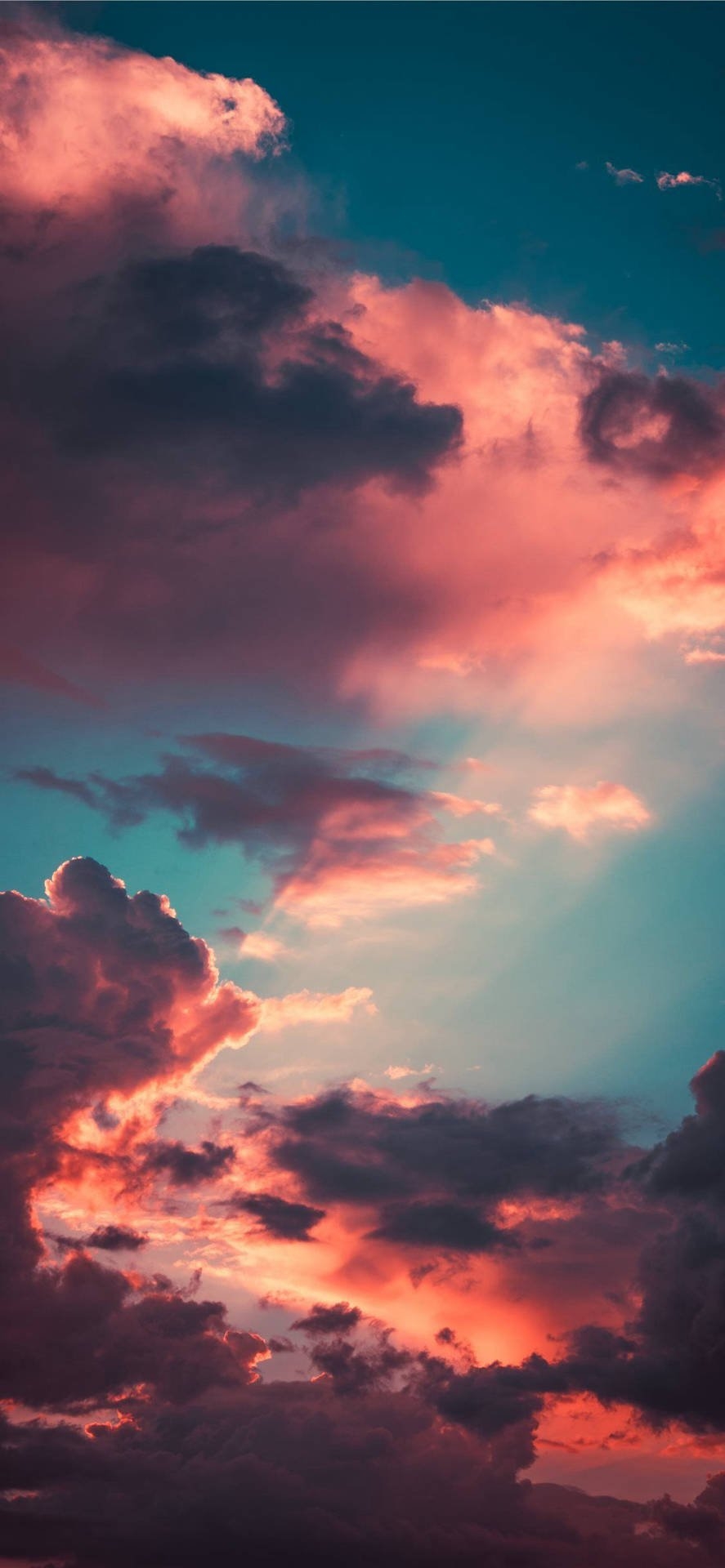 890x1920 Download Aesthetic Cloudy Sky, Phone