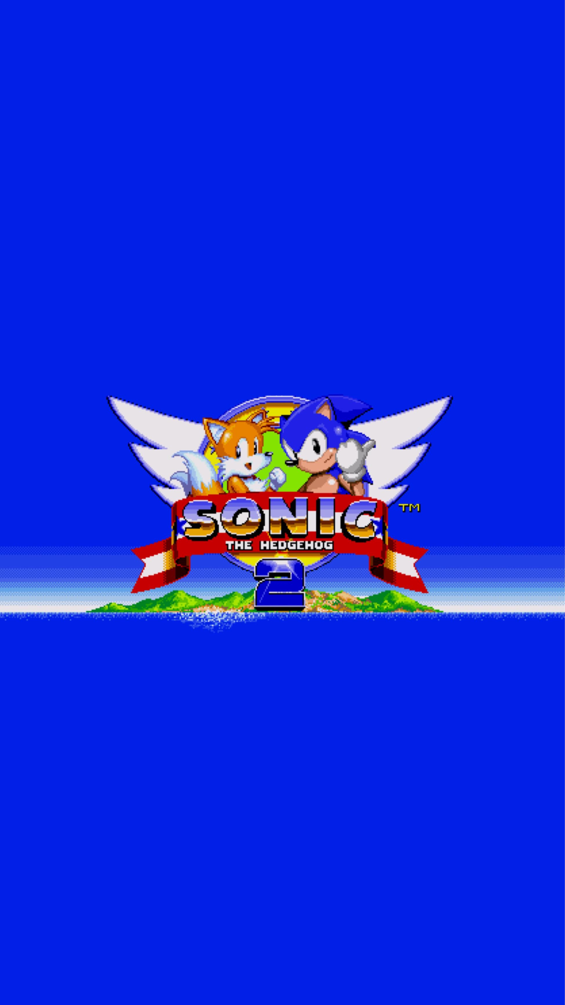 1950x3470 A very large Sonic 2 wallpaper, Phone