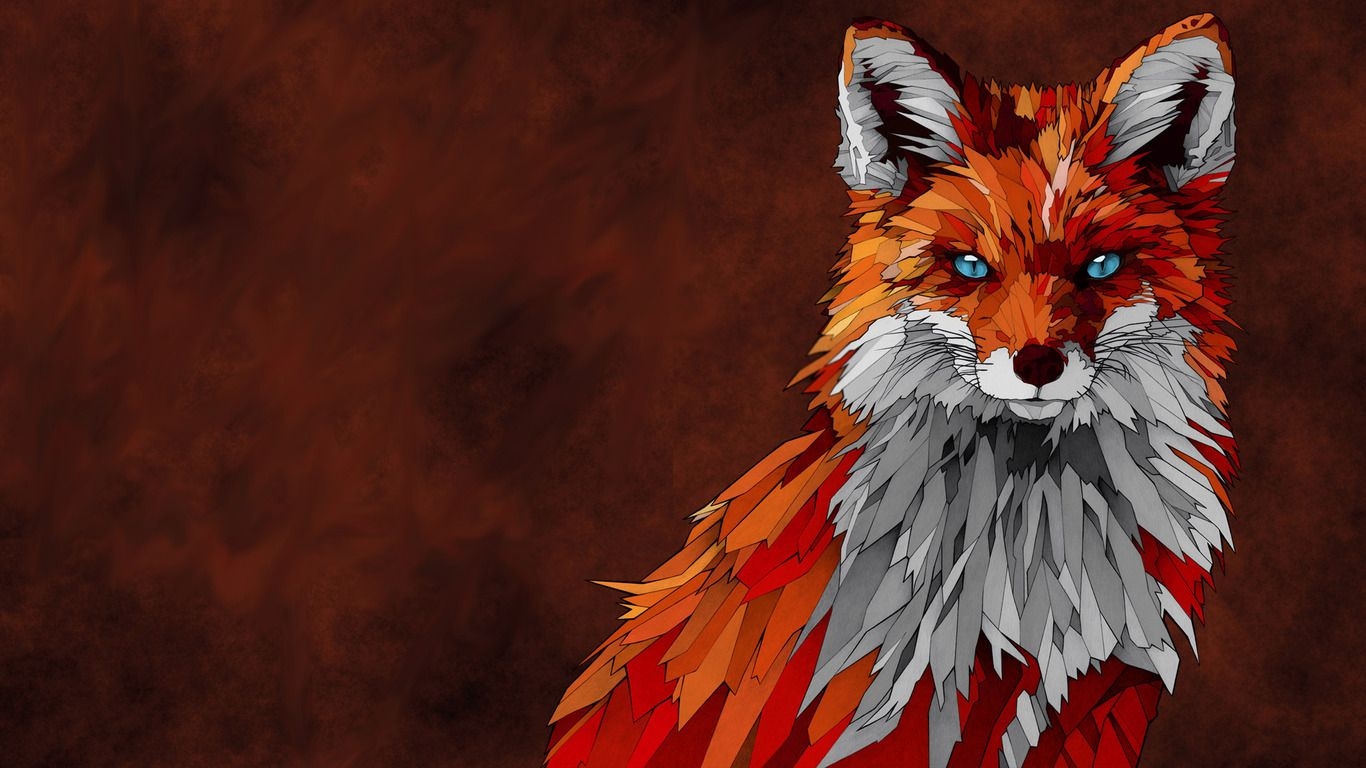 1370x770 Fox Artwork  Resolution HD 4k Wallpaper, Image, Background, Photo and Picture, Desktop