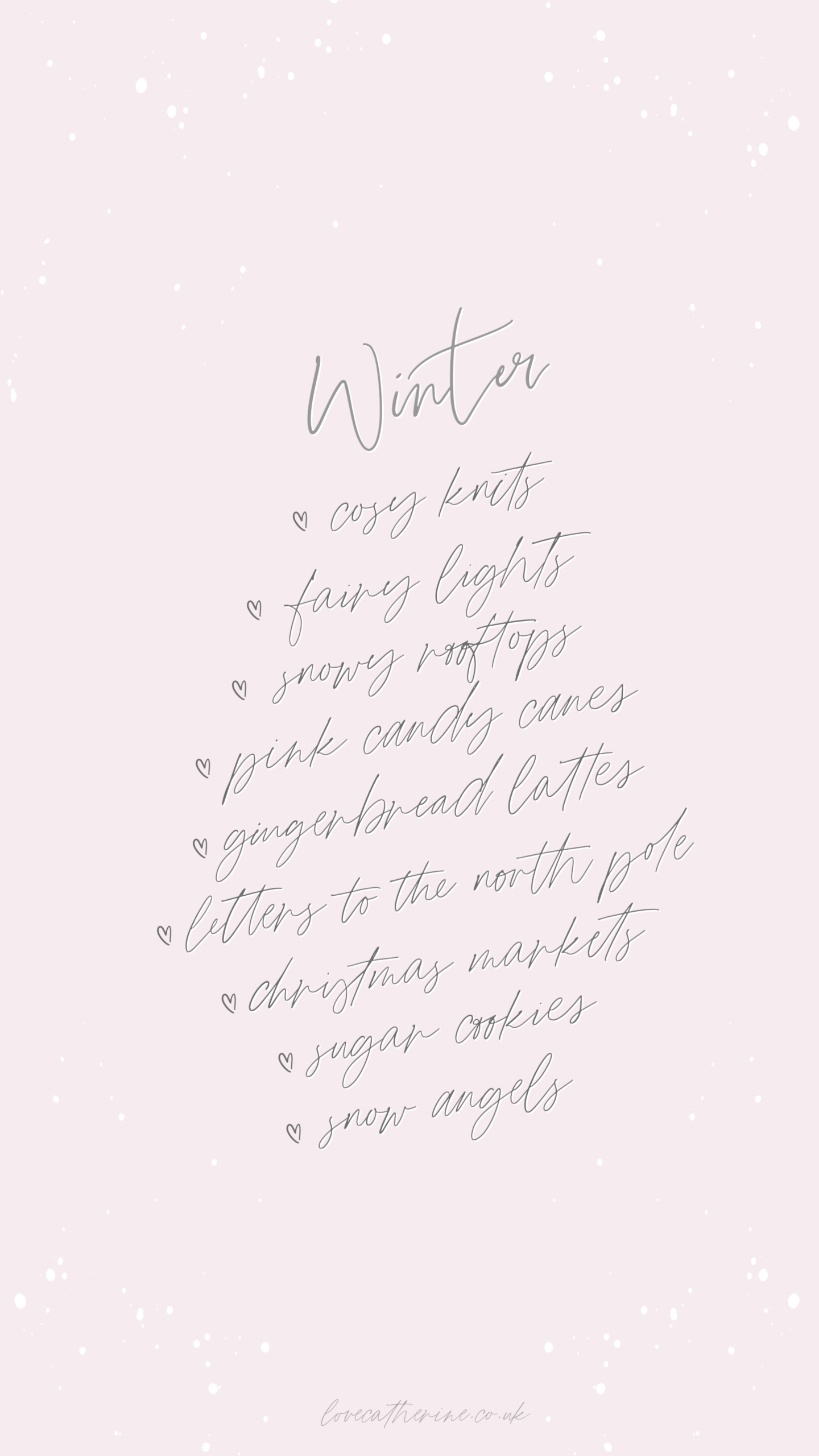 1440x2560 Free Cute & Girly Winter Phone Wallpaper, Phone