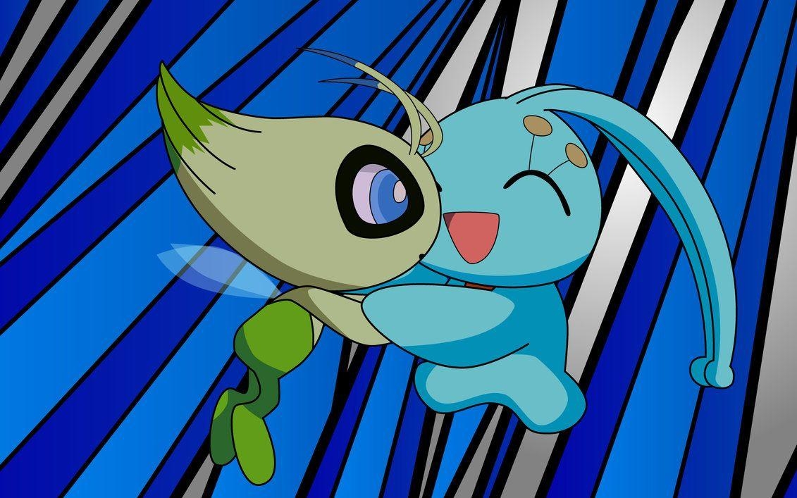 1140x710 Celebi and Manaphy, Desktop