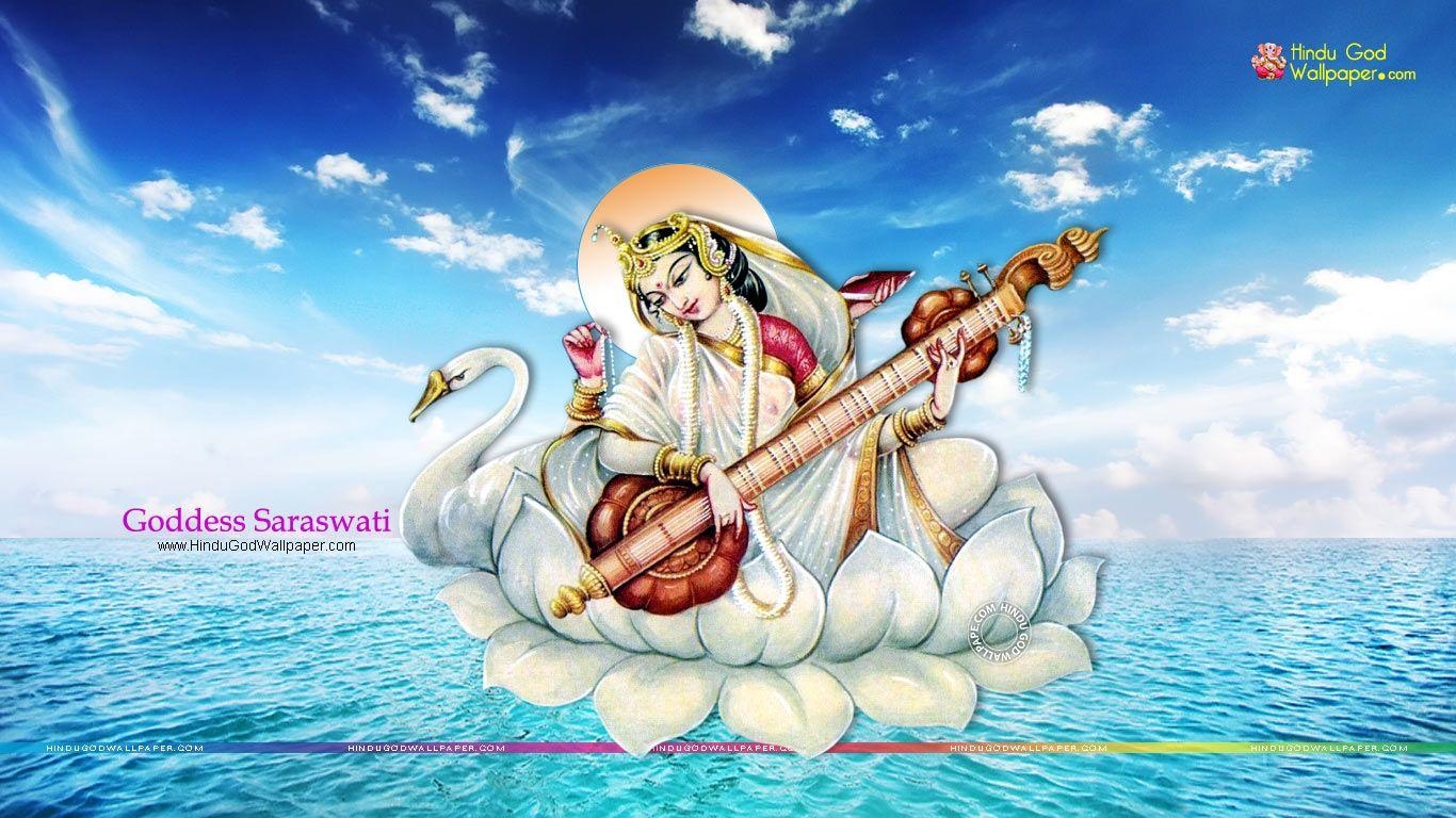 1370x770 Maa Saraswati HD Wallpaper & Image Full Download, Desktop