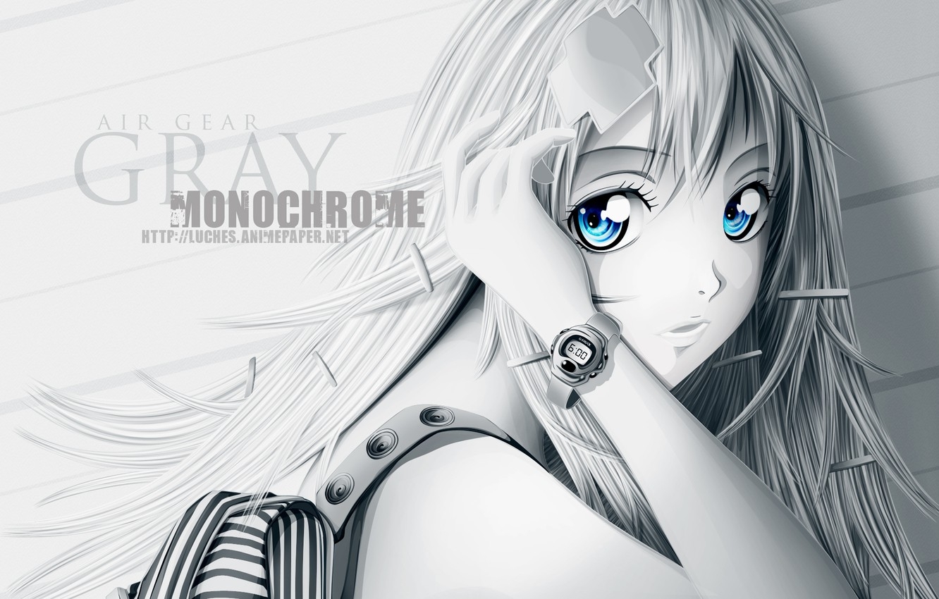 1340x850 Wallpaper Girl, Watch, Wallpaper, Anime image for desktop, section прочее, Desktop