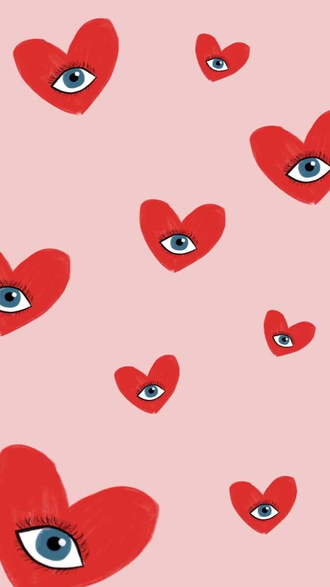 680x1200 Mobile Heart With Eyes Wallpaper, Phone