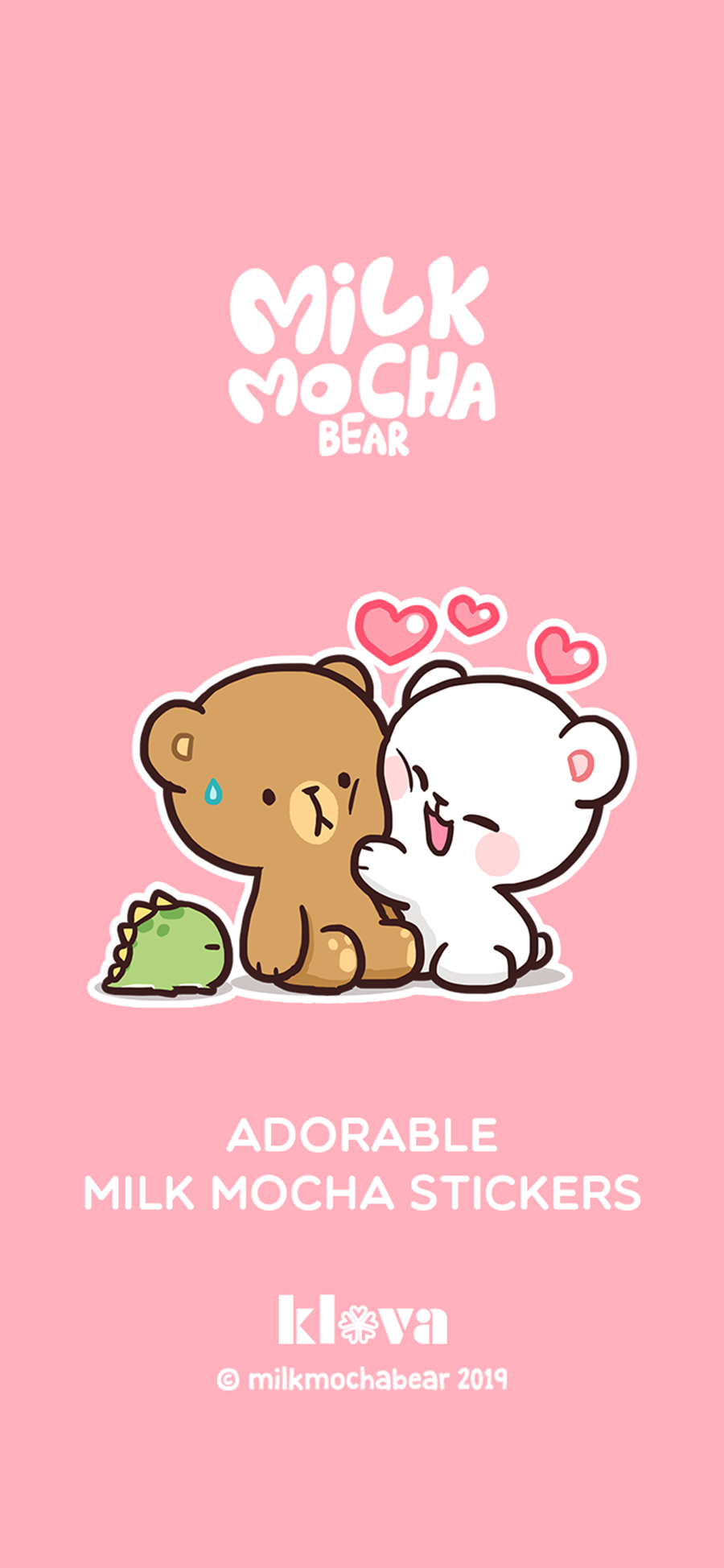 900x1950 Adorable Milk Mocha Stickers for iOS download and software, Phone