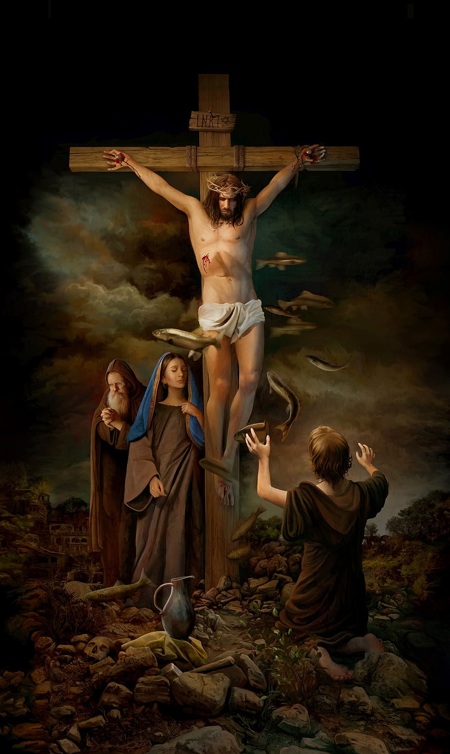 910x1530 HD wallpaper: Jesus Christ on cross wallpaper, religion, god, Phone