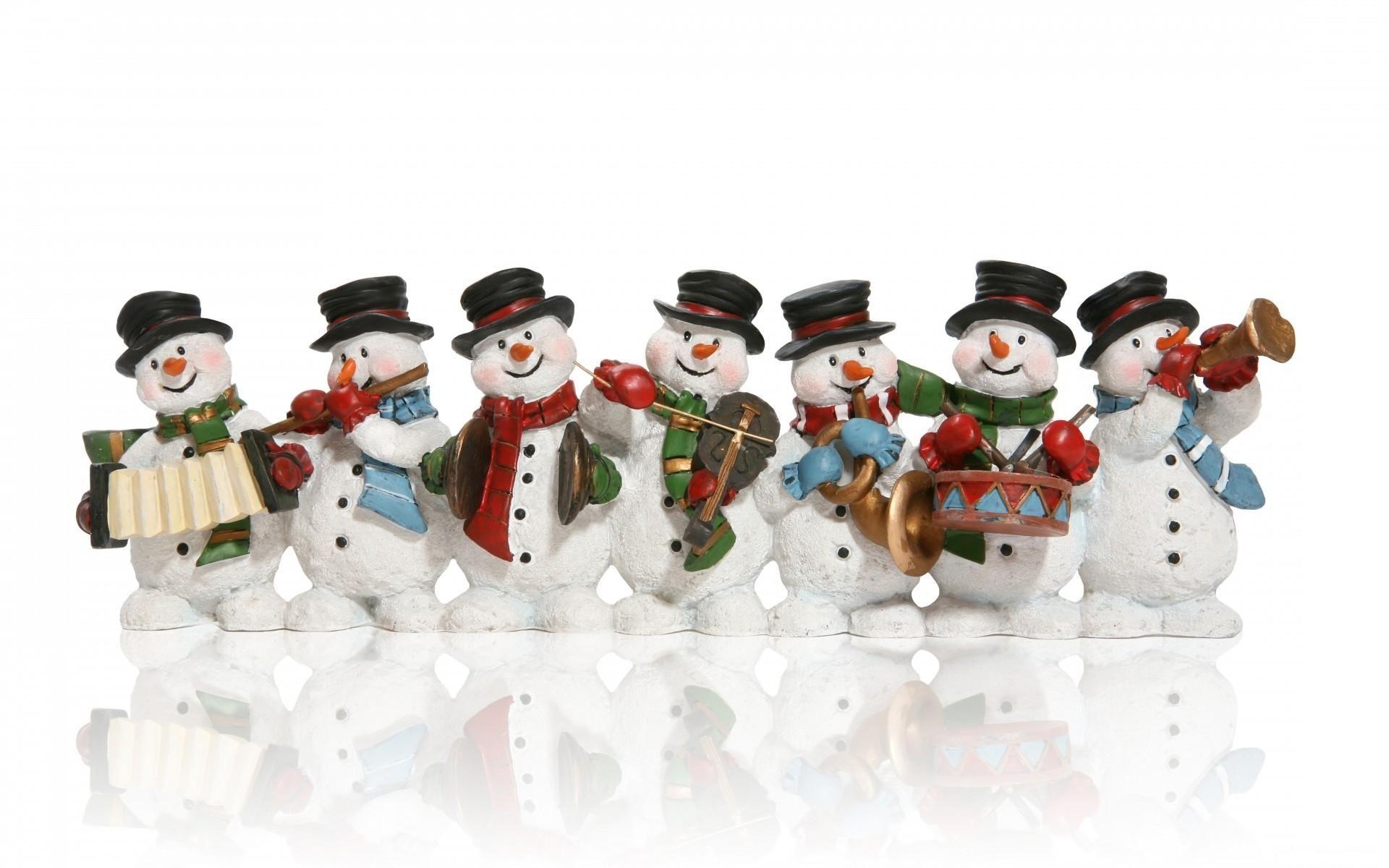 1920x1200 New Year Christmas Snowmen Music Festival wallpaper #, Desktop