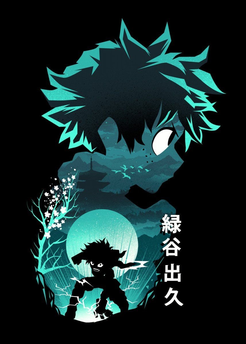 860x1200 Anime Hero Deku' Metal Poster Fajardo. Displate. Hero wallpaper, Cool anime wallpaper, Anime wallpaper, Phone