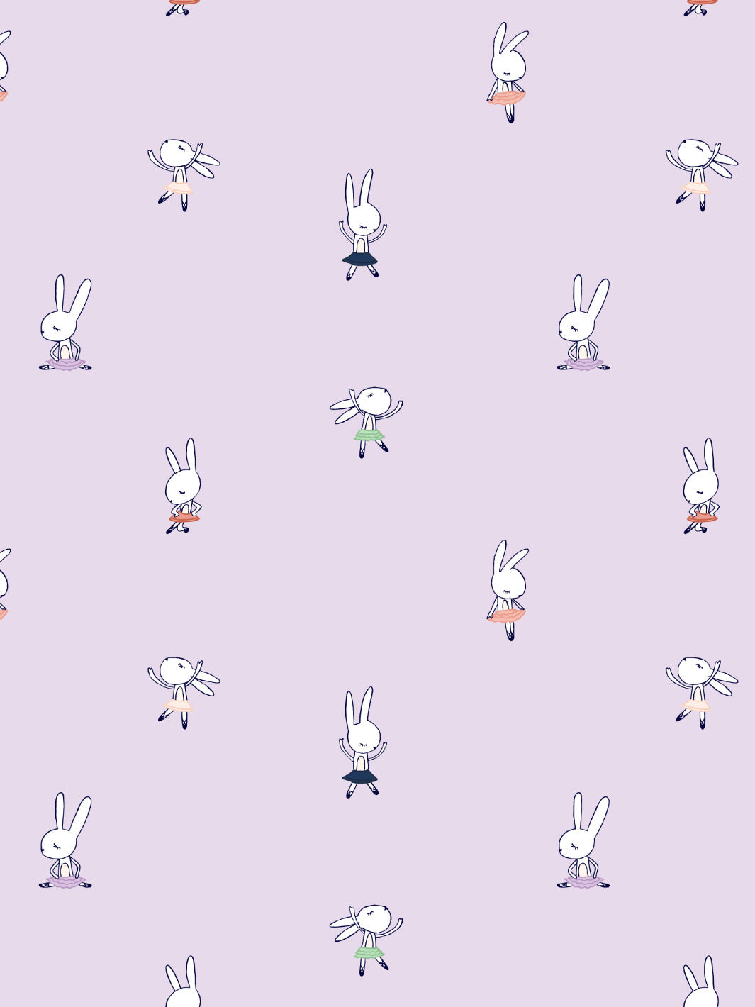 1070x1420 Ballet Bunnies Wallpaper by Tea Collection & Nursery Wallpaper, Phone