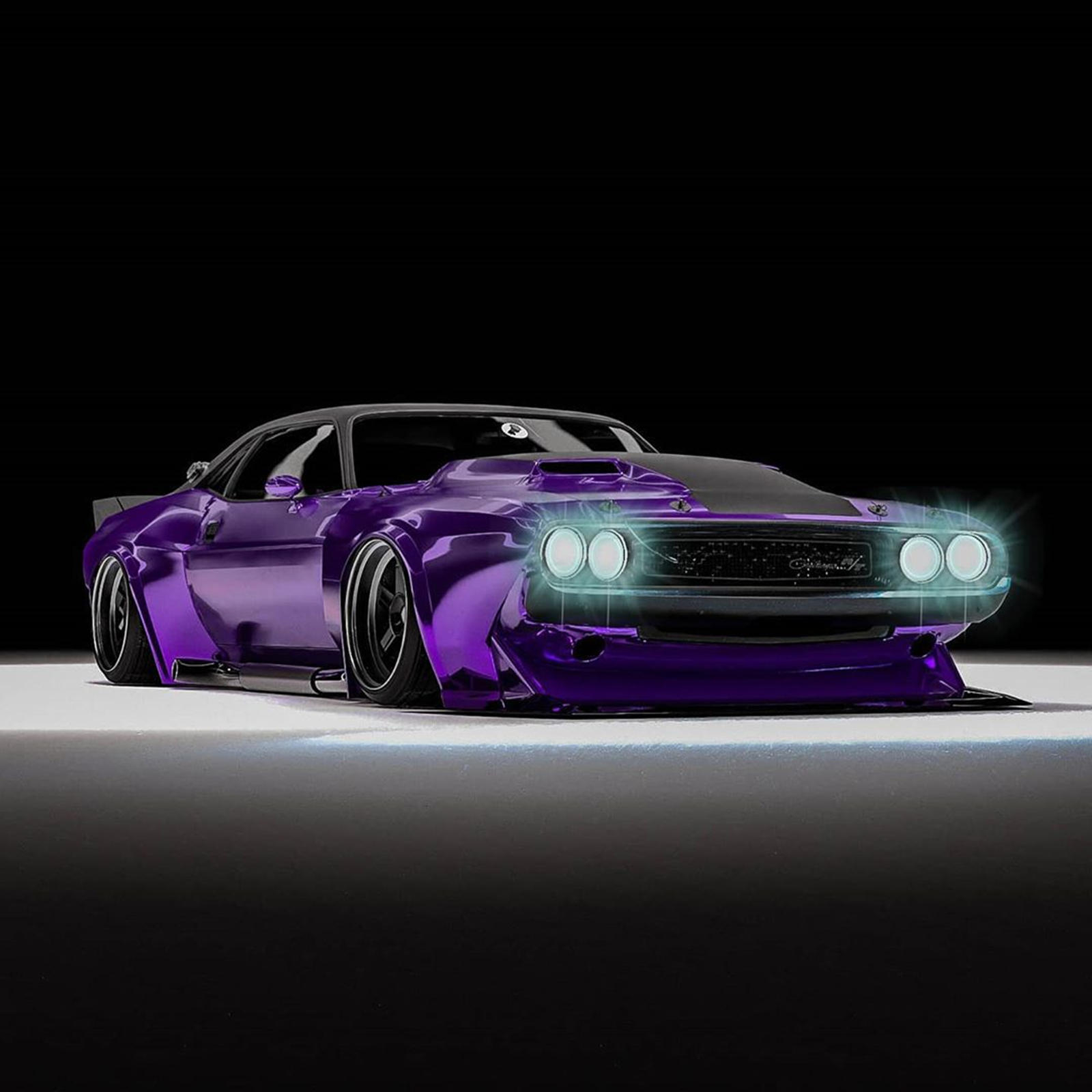 1600x1600 This One Off Muscle Car Is Half Viper, Half Challenger, All Hellcat, Phone