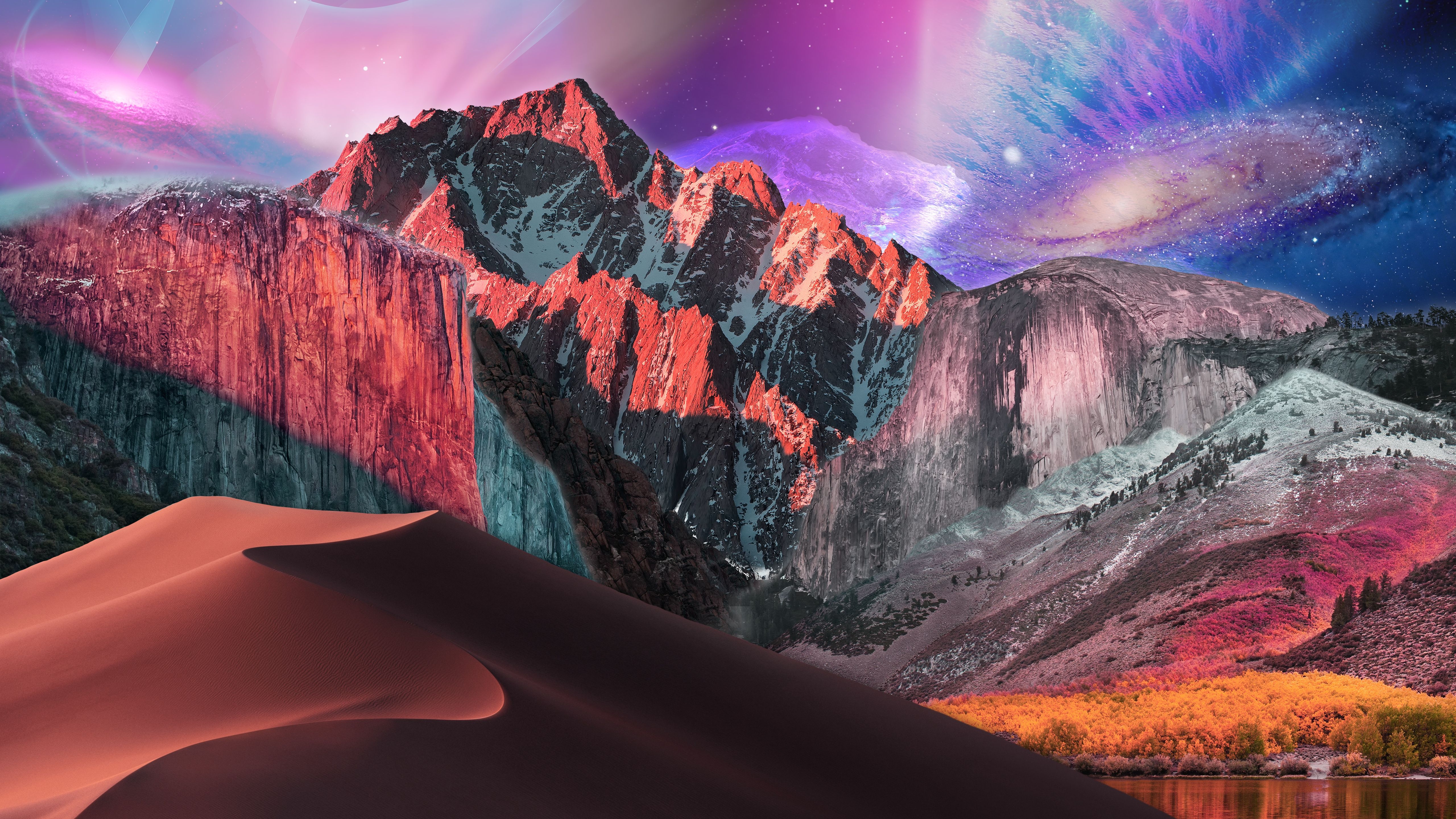 5120x2880 macOS Wallpaper 4K, Surreal, Digital composition, Catalina, Nature, Desktop