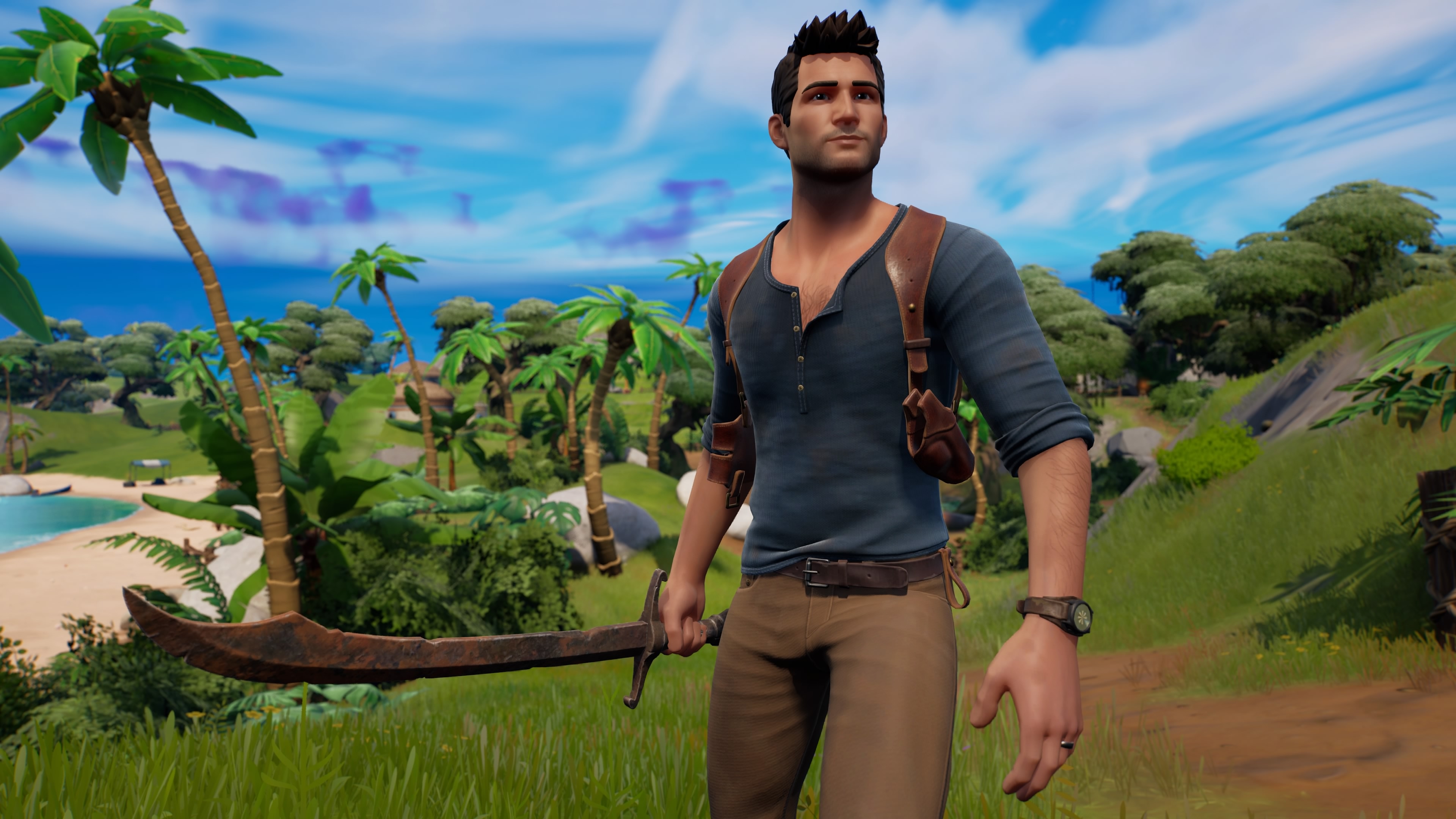 3840x2160 Nathan Drake Fortnite wallpaper, Desktop