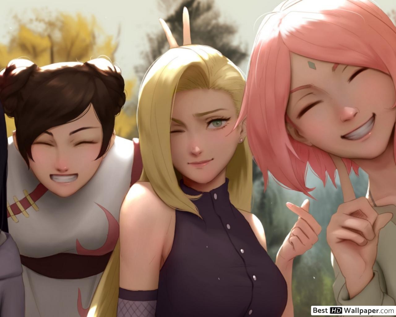 1280x1030 Naruto Shippuden Hyuga, Tenten, Ino Yamanaka & Sakura Haruno HD wallpaper download, Desktop