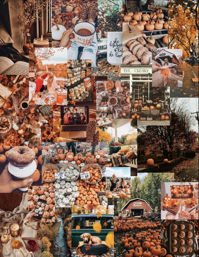 820x1070 A gorgeous fall collage. Fall wallpaper, Pretty wallpaper, Wallpaper, Phone