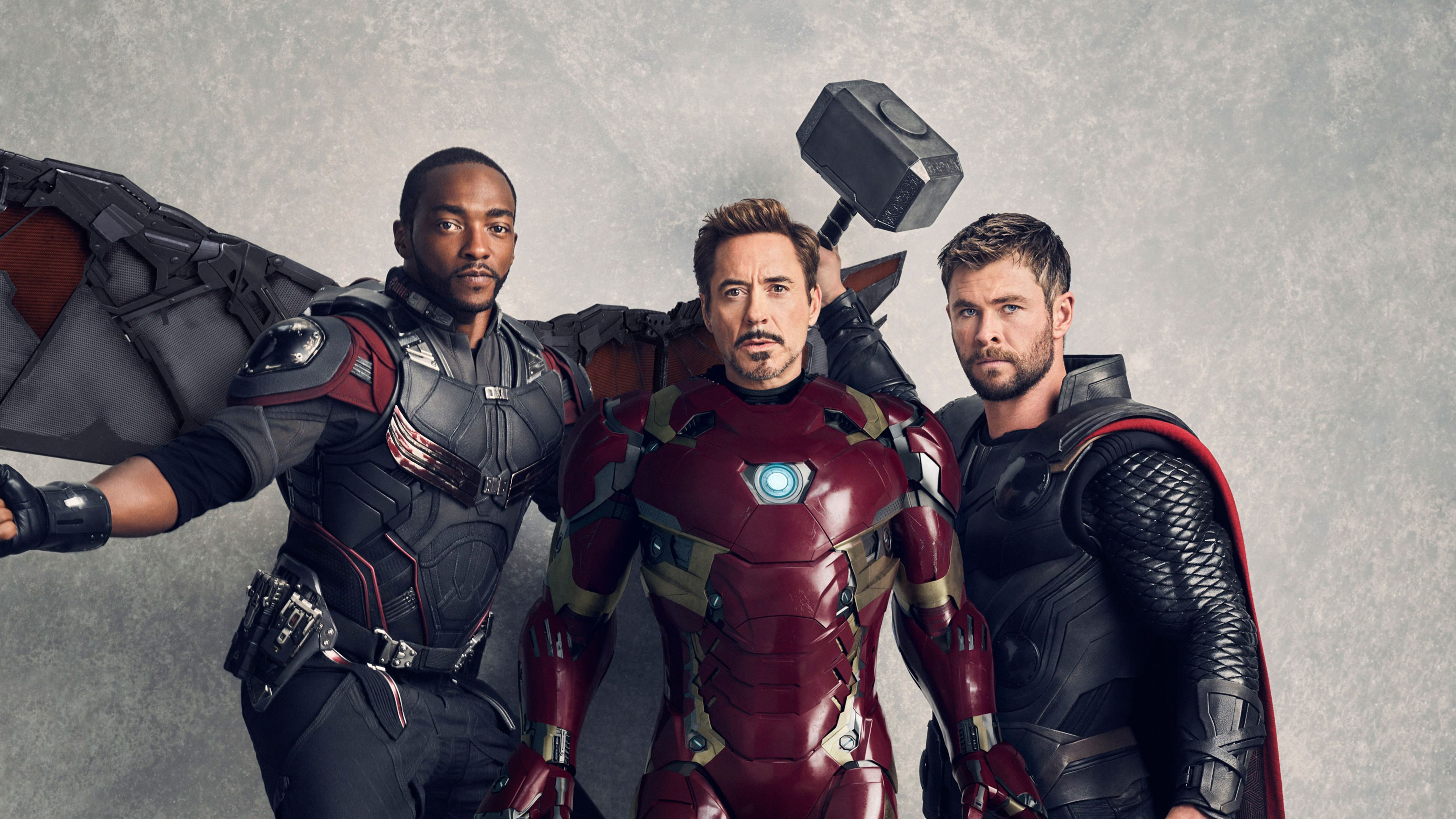 5000x2820 Wallpaper Avengers: Infinity War, Falcon, Iron Man, Thor, 4K, Movies, Desktop
