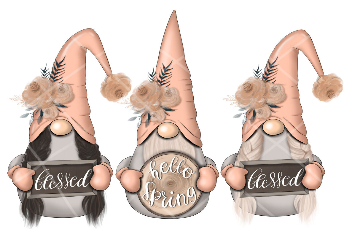 1160x780 Spring Peachy Gnomes Planner Icon By Tanya Kart, Desktop