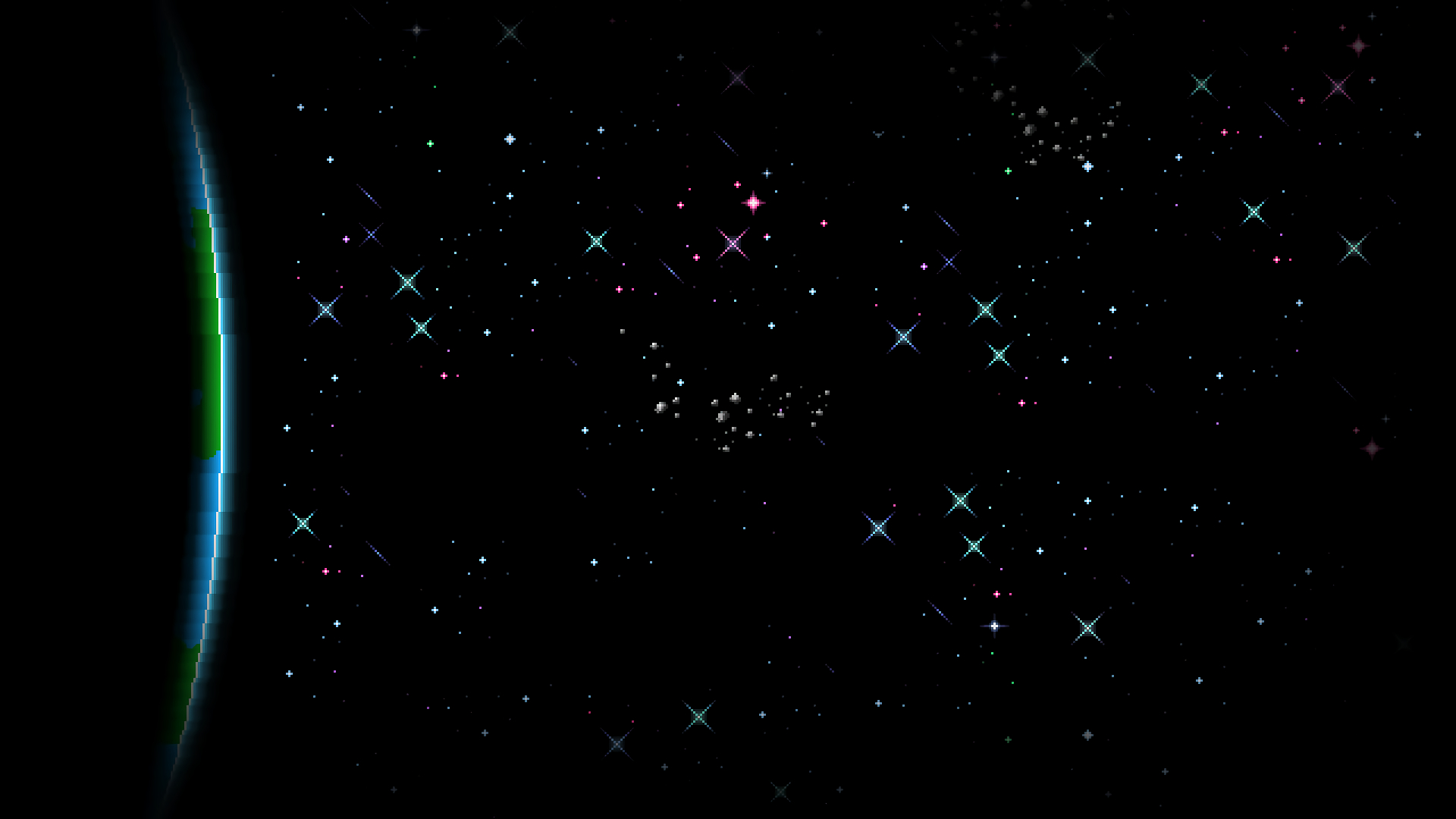1920x1080 Artistic Pixel Art HD, Stars, Space Gallery HD Wallpaper, Desktop