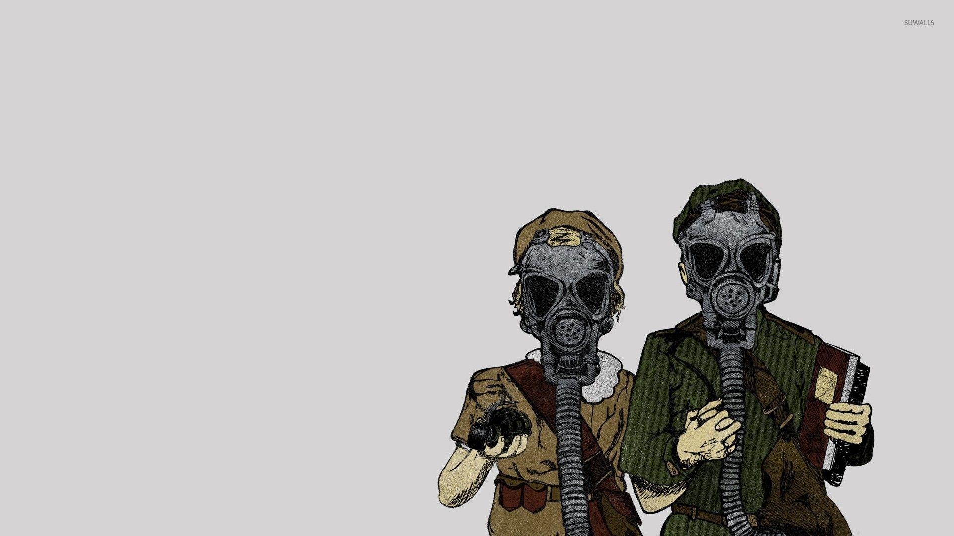 1920x1080 Men with gas masks wallpaper Art wallpaper, Desktop