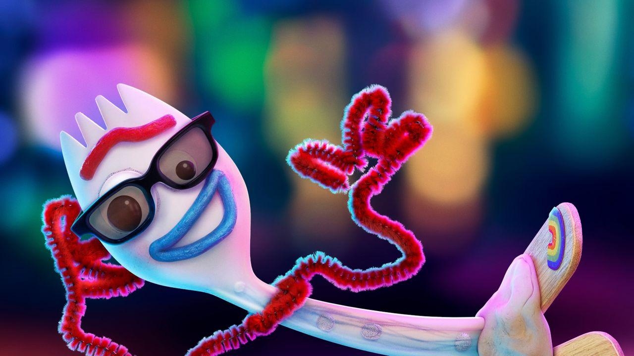 1280x720 Wallpaper Toy Story Forky, Animation, Movies, Desktop