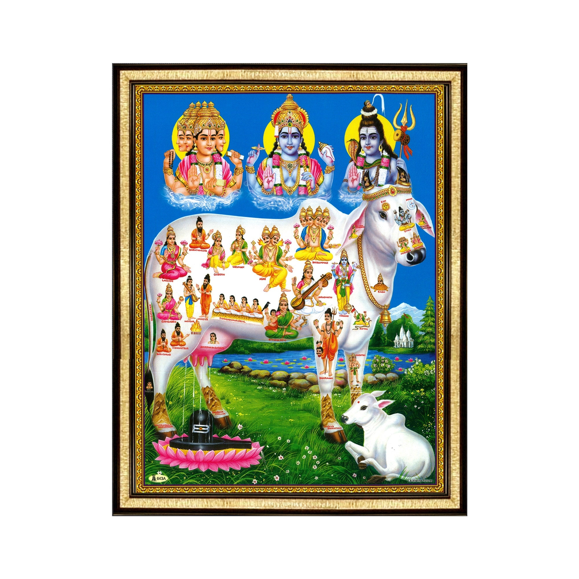 2000x2000 Gomatha With All Deity Photo Frame, Phone