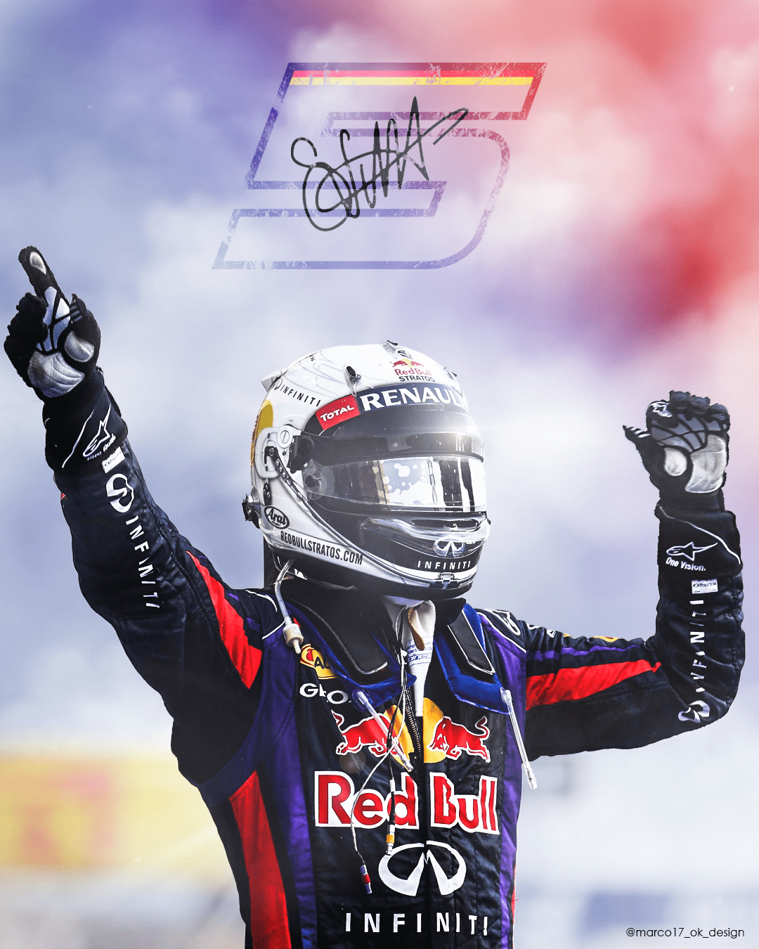 1080x1350 Sebastian Vettel Red Bull Artwork / Wallpaper, Phone